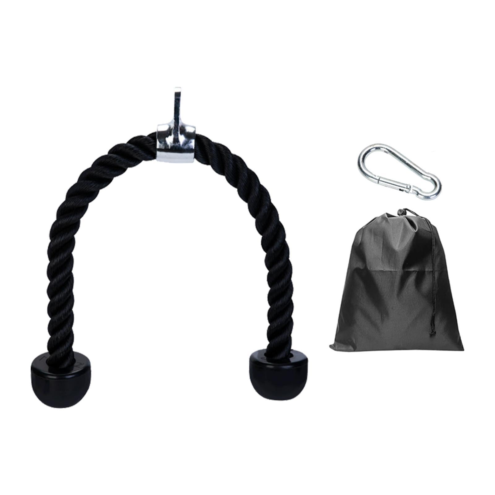 Twisted Pull Down Rope Biceps Triceps Tension Rope for Shoulder Body Workout Metal Lifting Loop