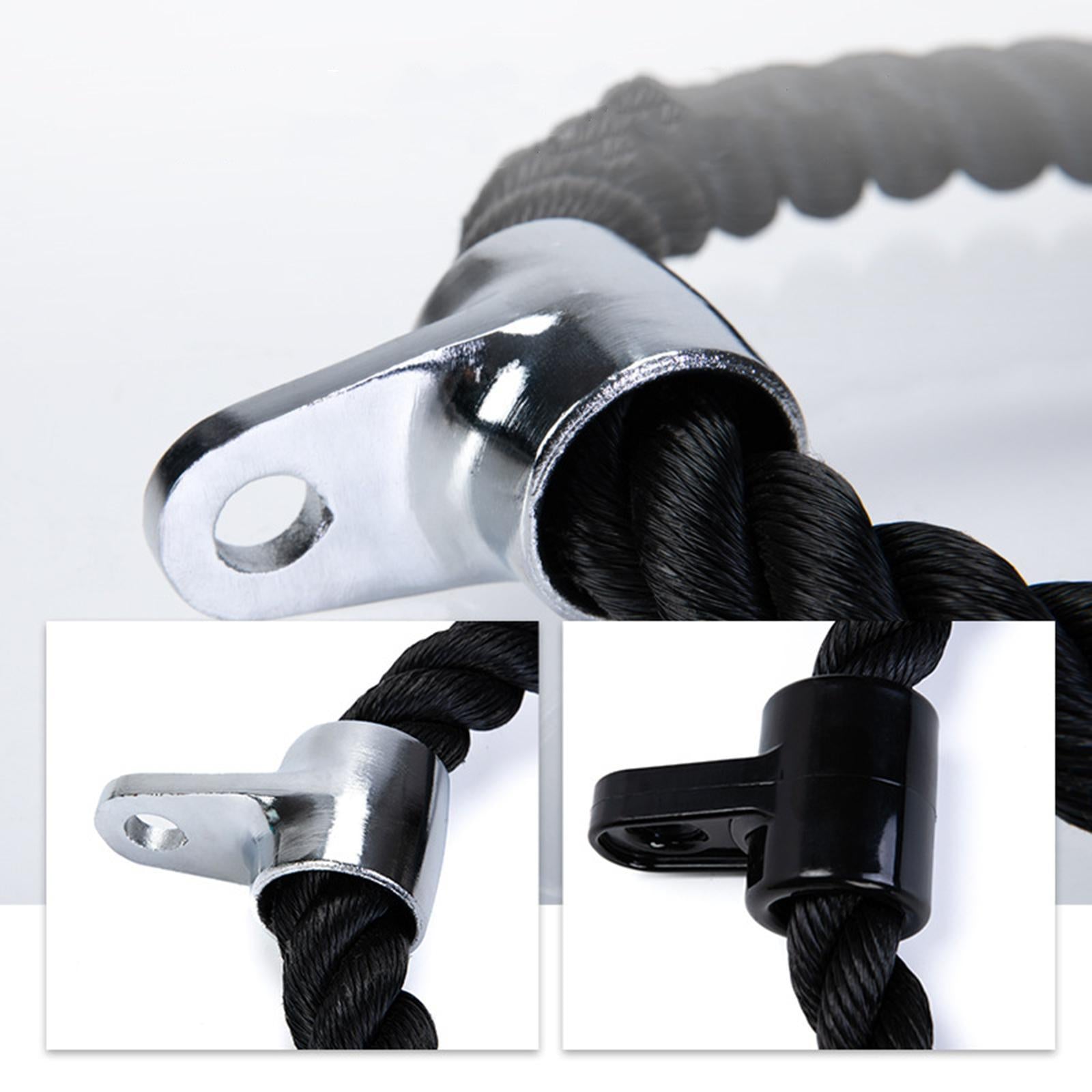 Twisted Pull Down Rope Biceps Triceps Tension Rope for Shoulder Body Workout Metal Lifting Loop
