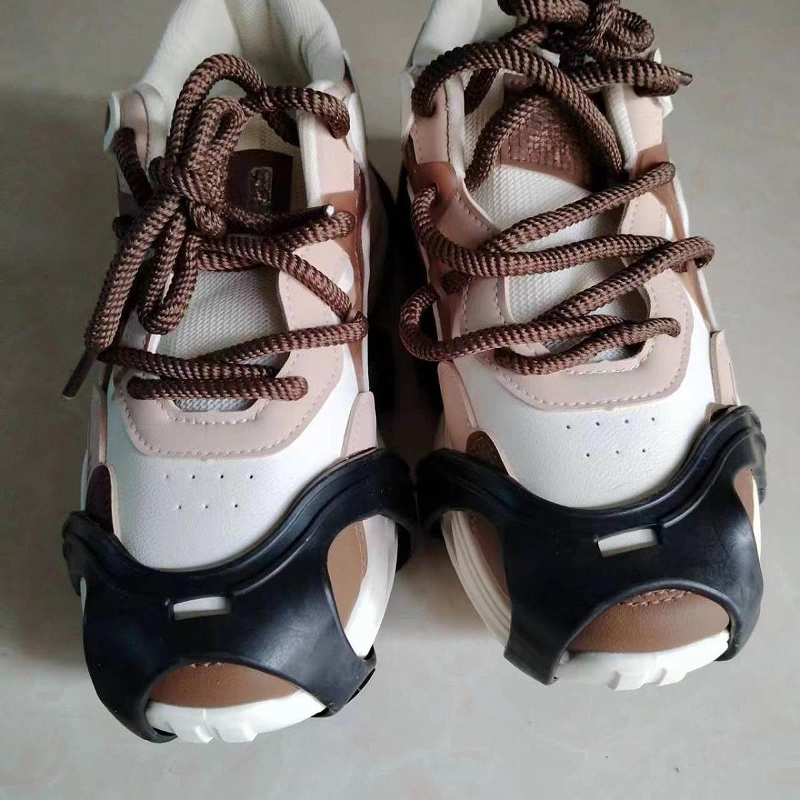 2x Upgraded Crampons Anti Slip Ice Grips for Mountaineering Walking Climbing L