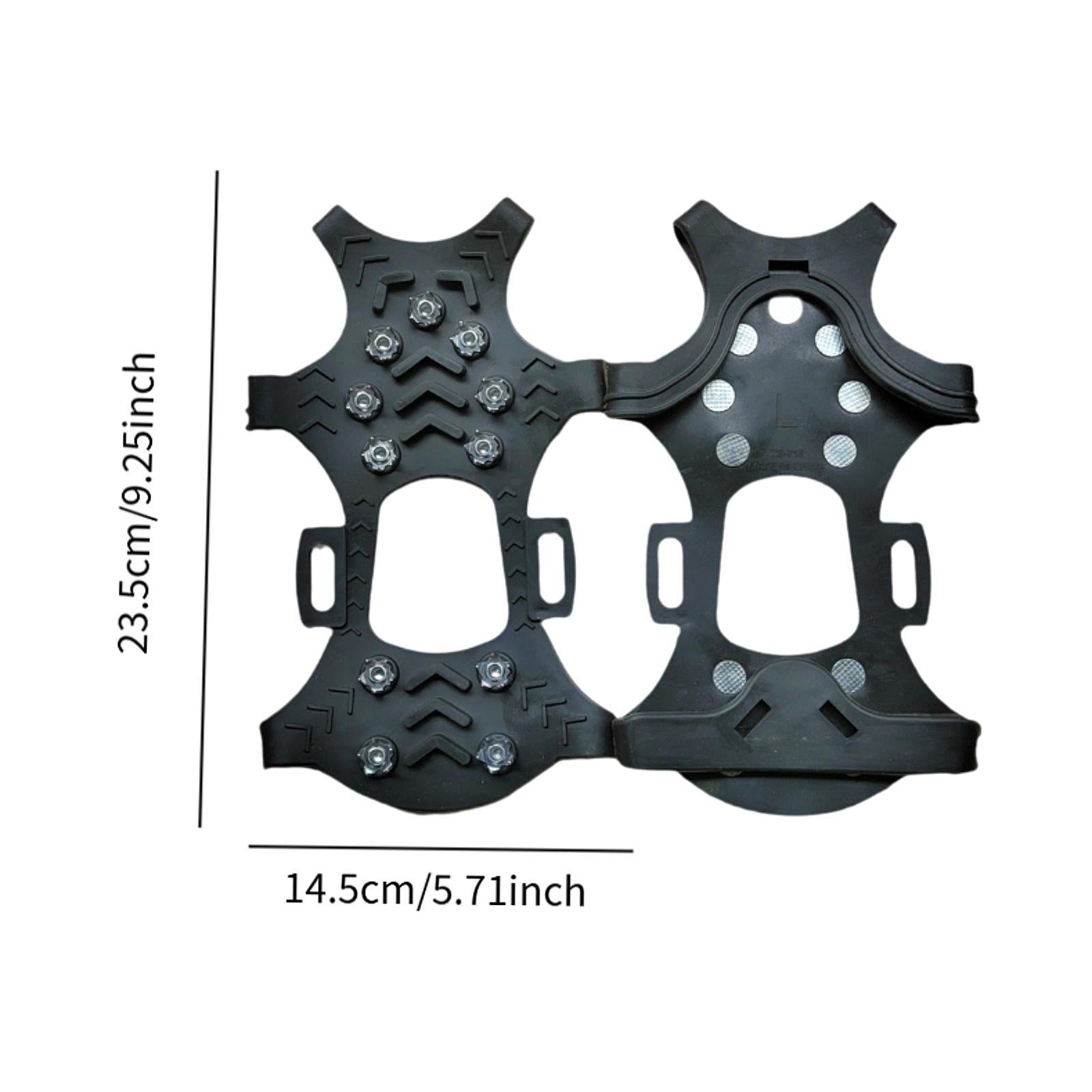 2x Upgraded Crampons Anti Slip Ice Grips for Mountaineering Walking Climbing XL