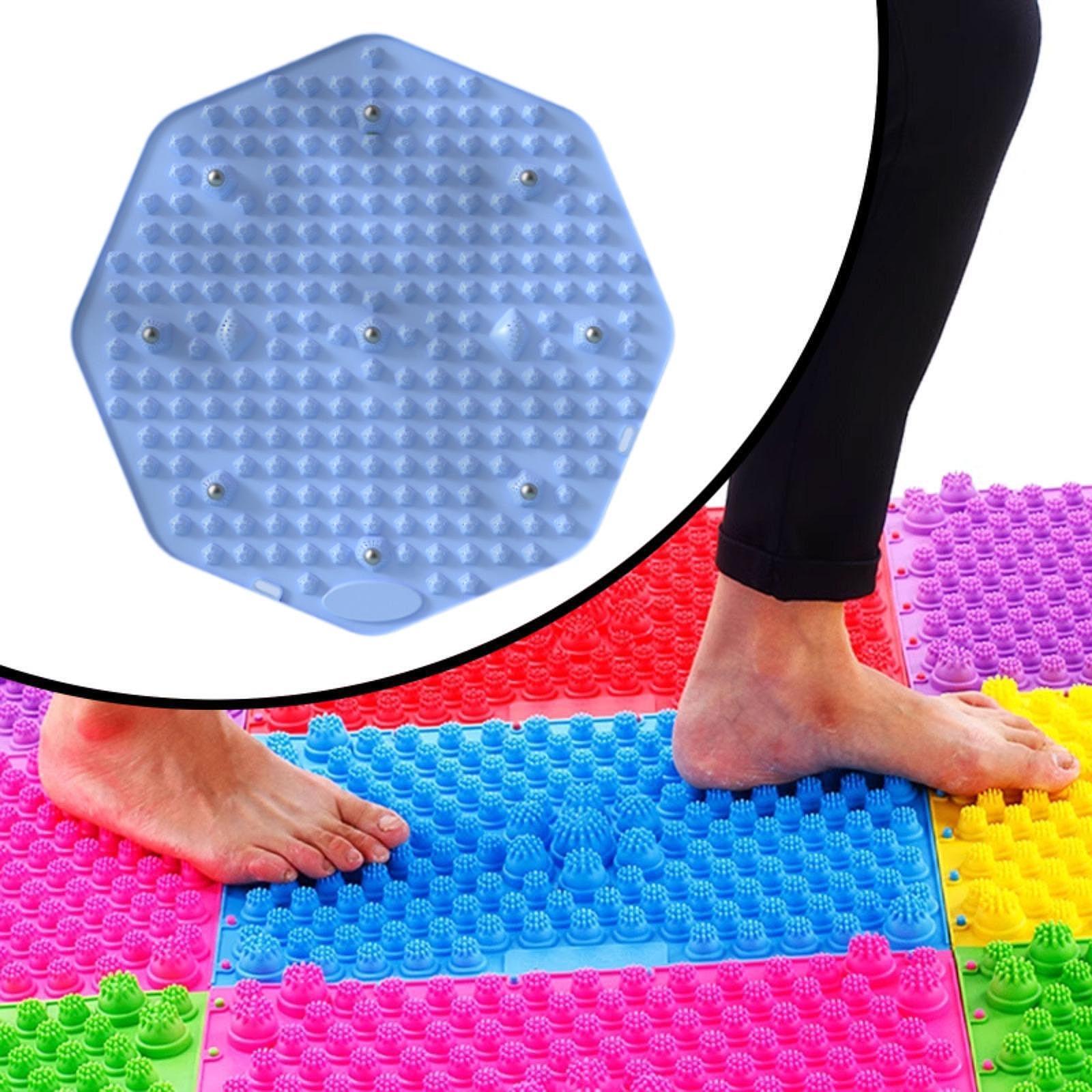 Feet Massage Pad Acupoint Mat Acupressure Mat for Household Office Traveling Blue