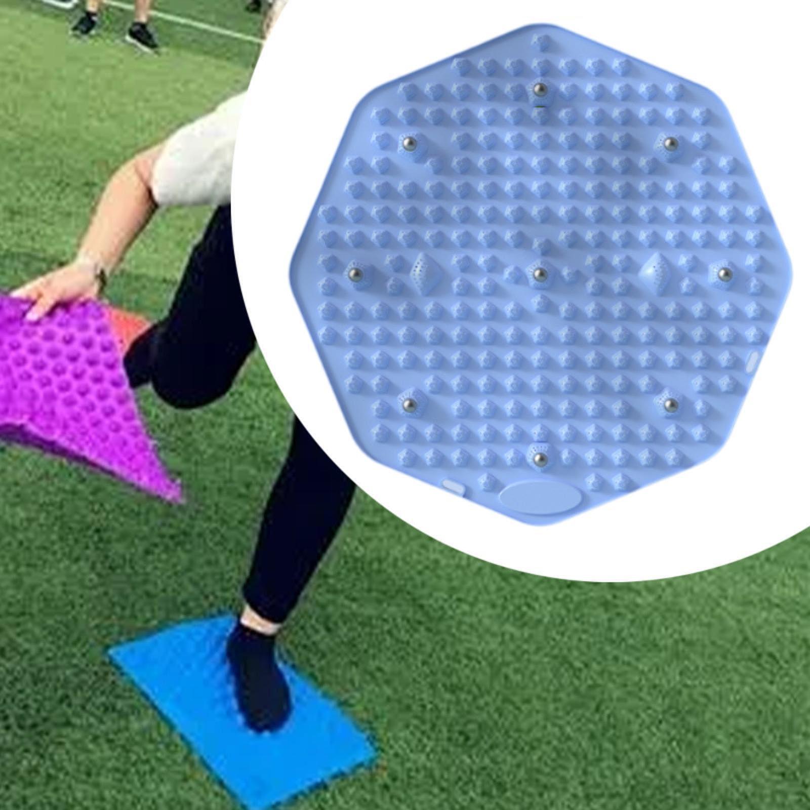 Feet Massage Pad Acupoint Mat Acupressure Mat for Household Office Traveling Blue