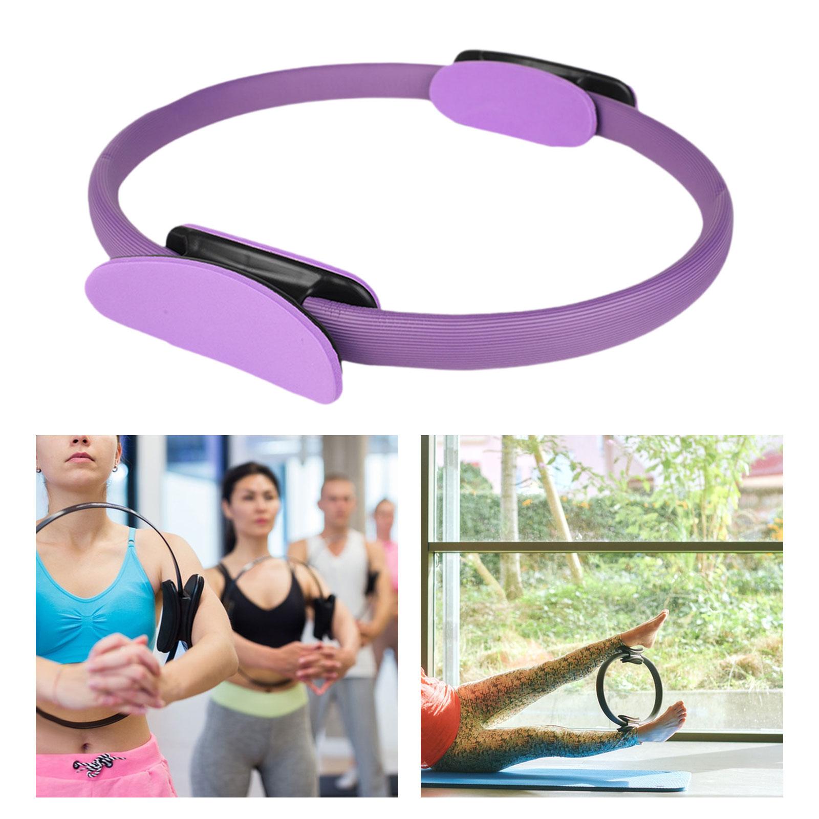 Pilates Fitness Ring Device Equipment for Home Sculpting Toning Inner Thighs Purple