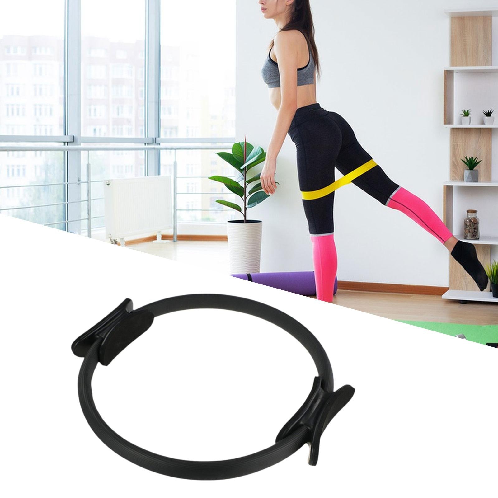Pilates Fitness Ring Device Equipment for Home Sculpting Toning Inner Thighs Black