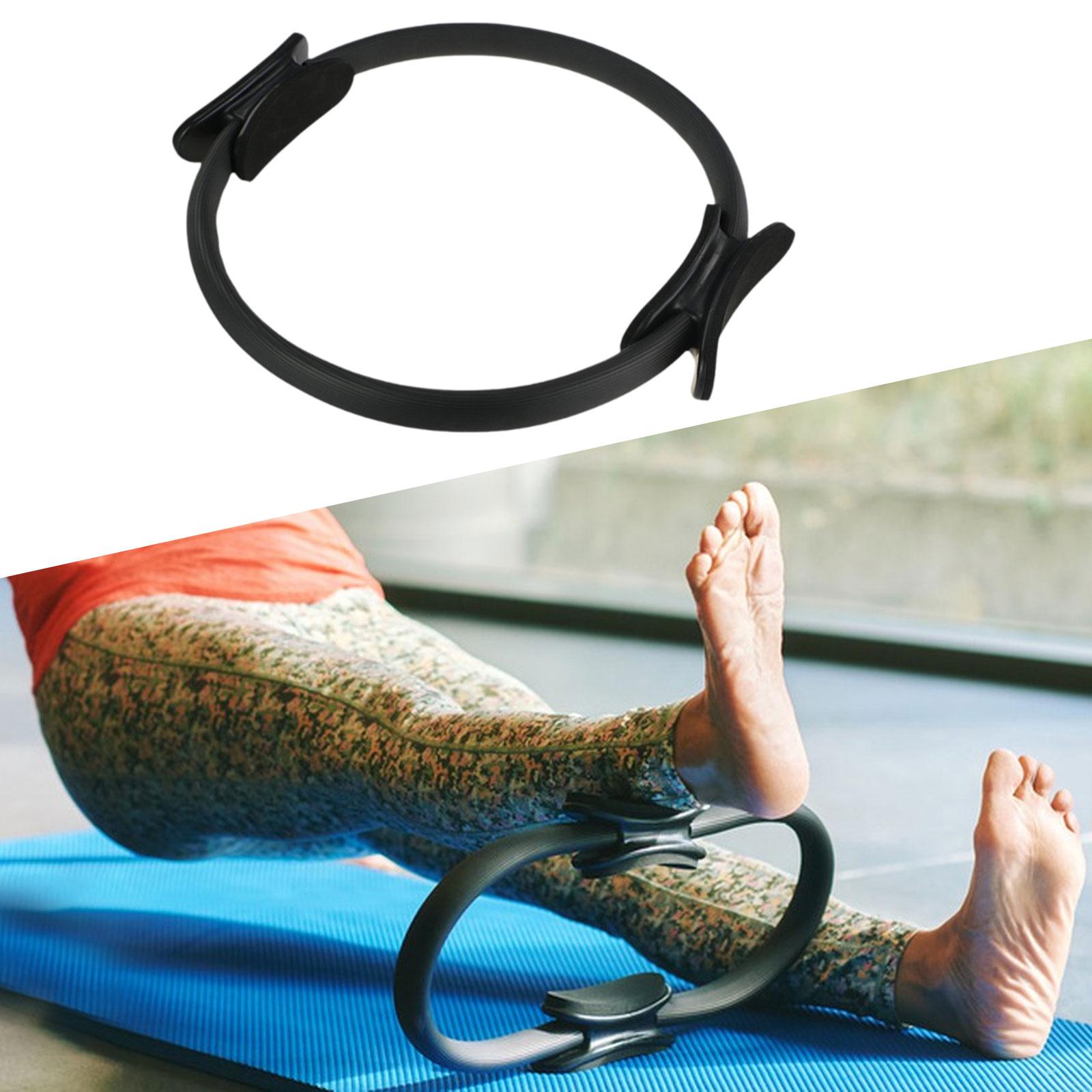 Pilates Fitness Ring Device Equipment for Home Sculpting Toning Inner Thighs Black