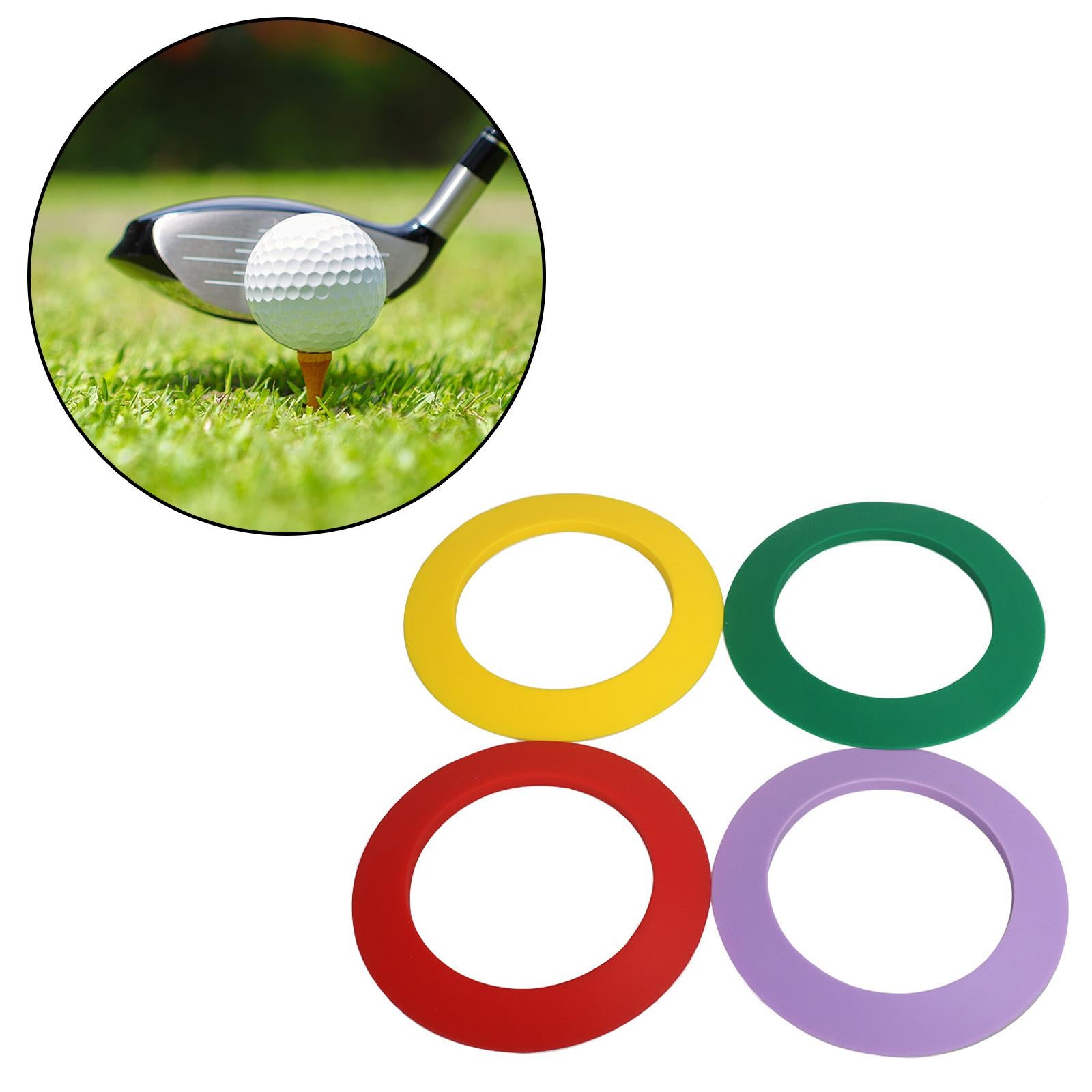 4x Golf Putting Practice Rings Portable Putting Aids for Yard Golfing Course