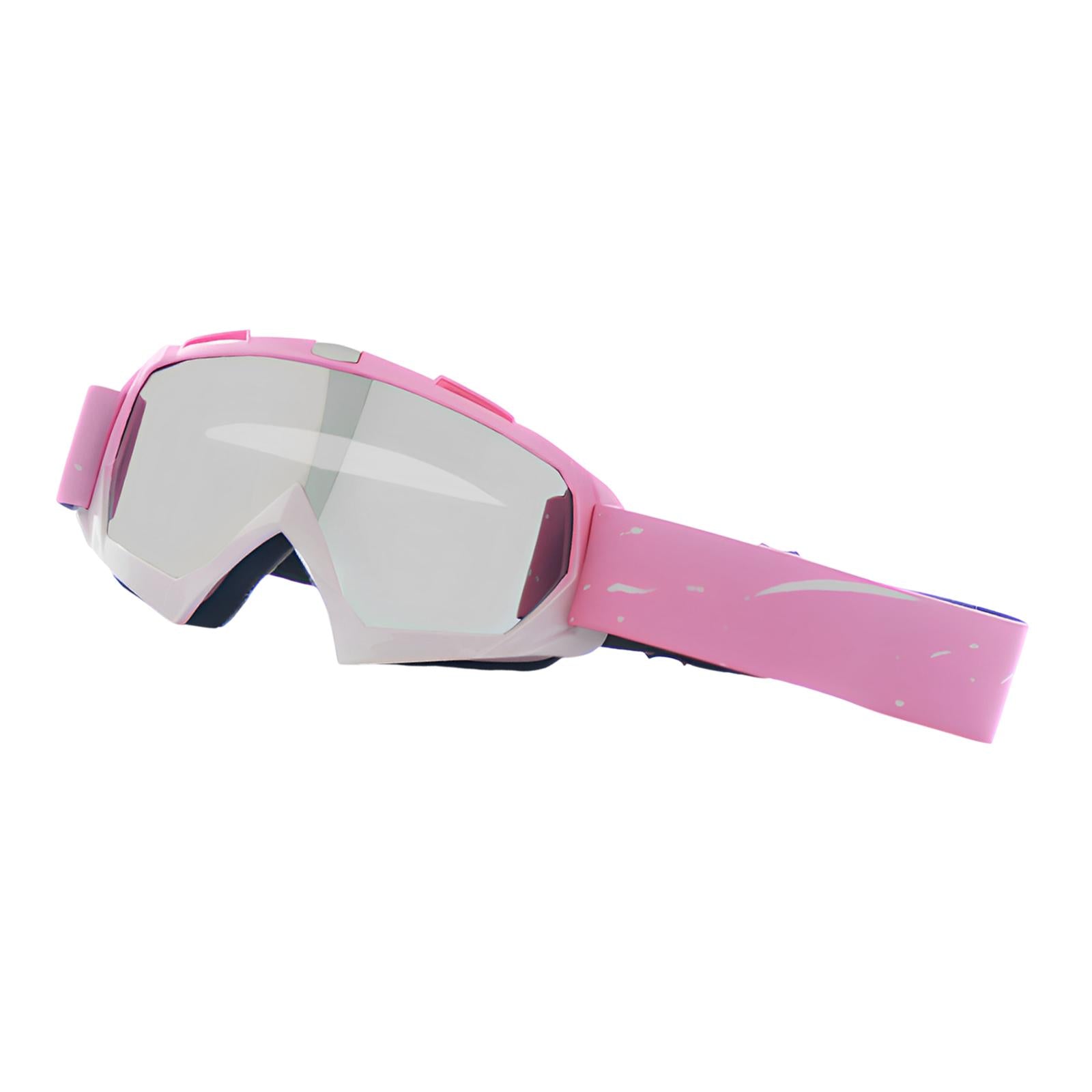 Snow Goggles Sunglass Skiing Eyewear for Winter Sports Snowshoeing Motorbike Silver Lenses