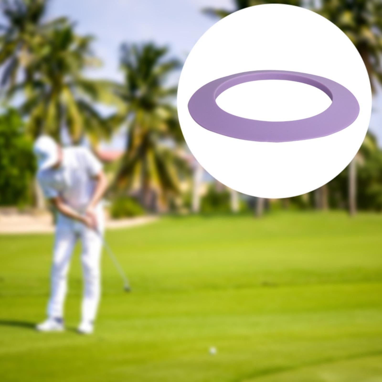 Golf Putting Cup Ring Backyard Golf Course Portable Golf Trainer Accessories Purple