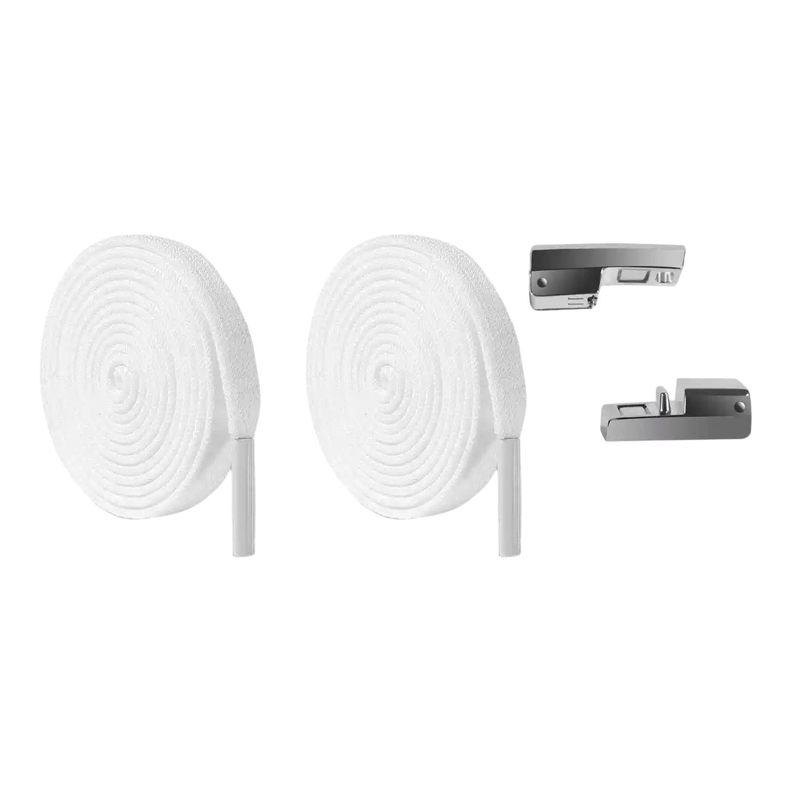 Elastic No Tie Shoelaces Replacement Accessories Sneakers Running Shoe Laces White