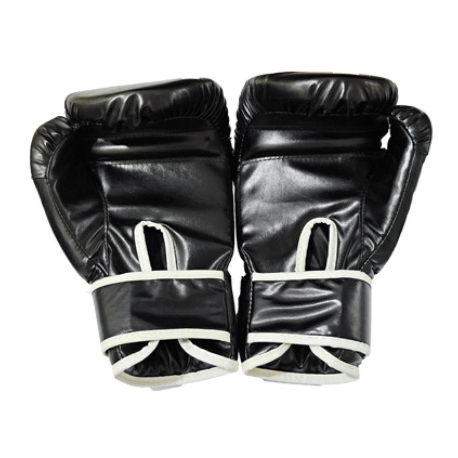 Boxing Gloves Mma Sparring Gloves for Fighting Kickboxing Punching Heavy Bag Black Adults