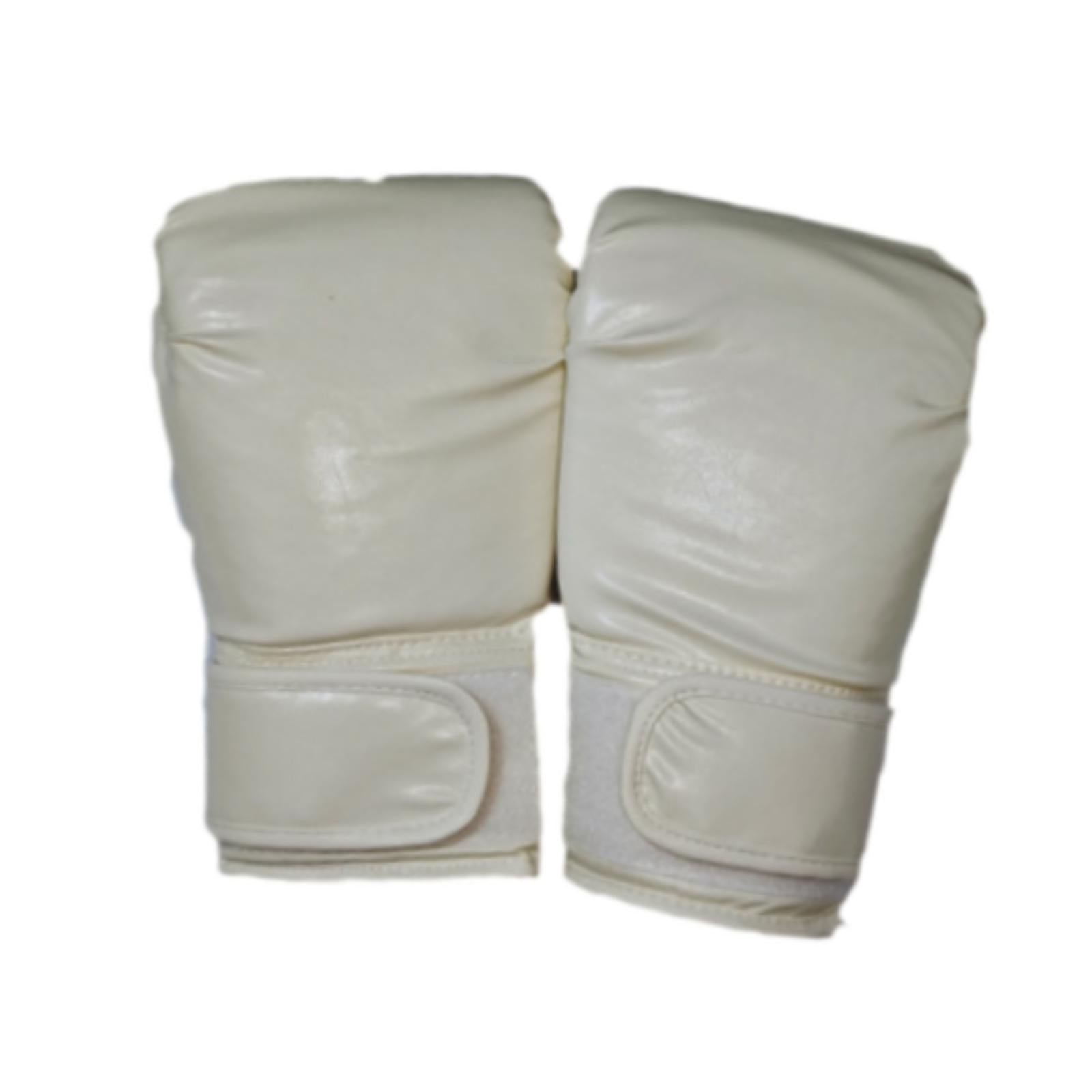 Boxing Gloves Mma Sparring Gloves for Fighting Kickboxing Punching Heavy Bag White Child