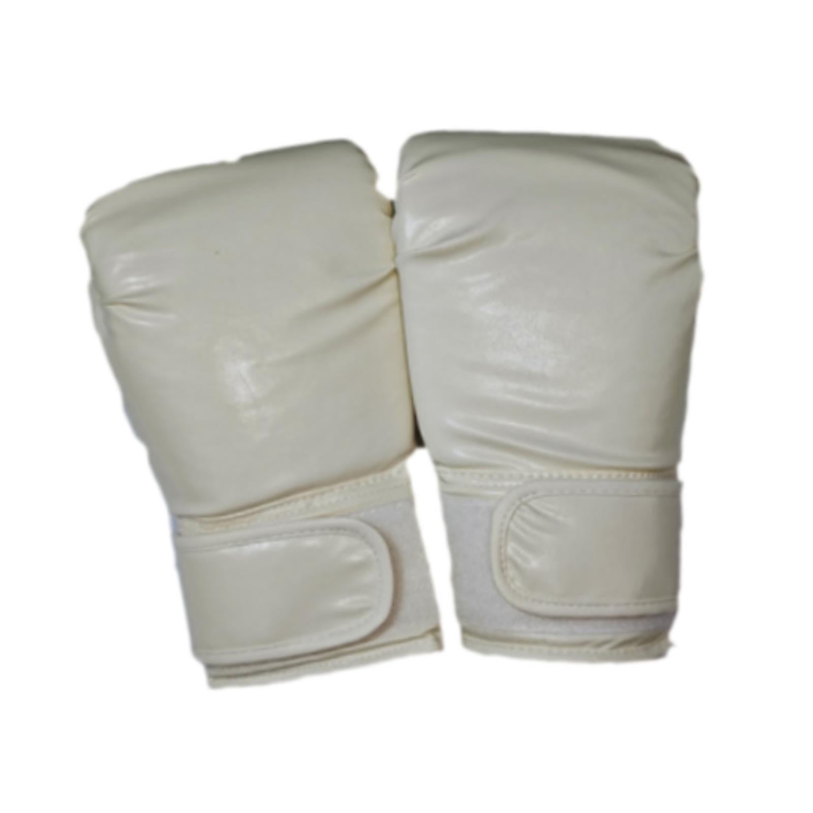 Boxing Gloves Mma Sparring Gloves for Fighting Kickboxing Punching Heavy Bag White Child