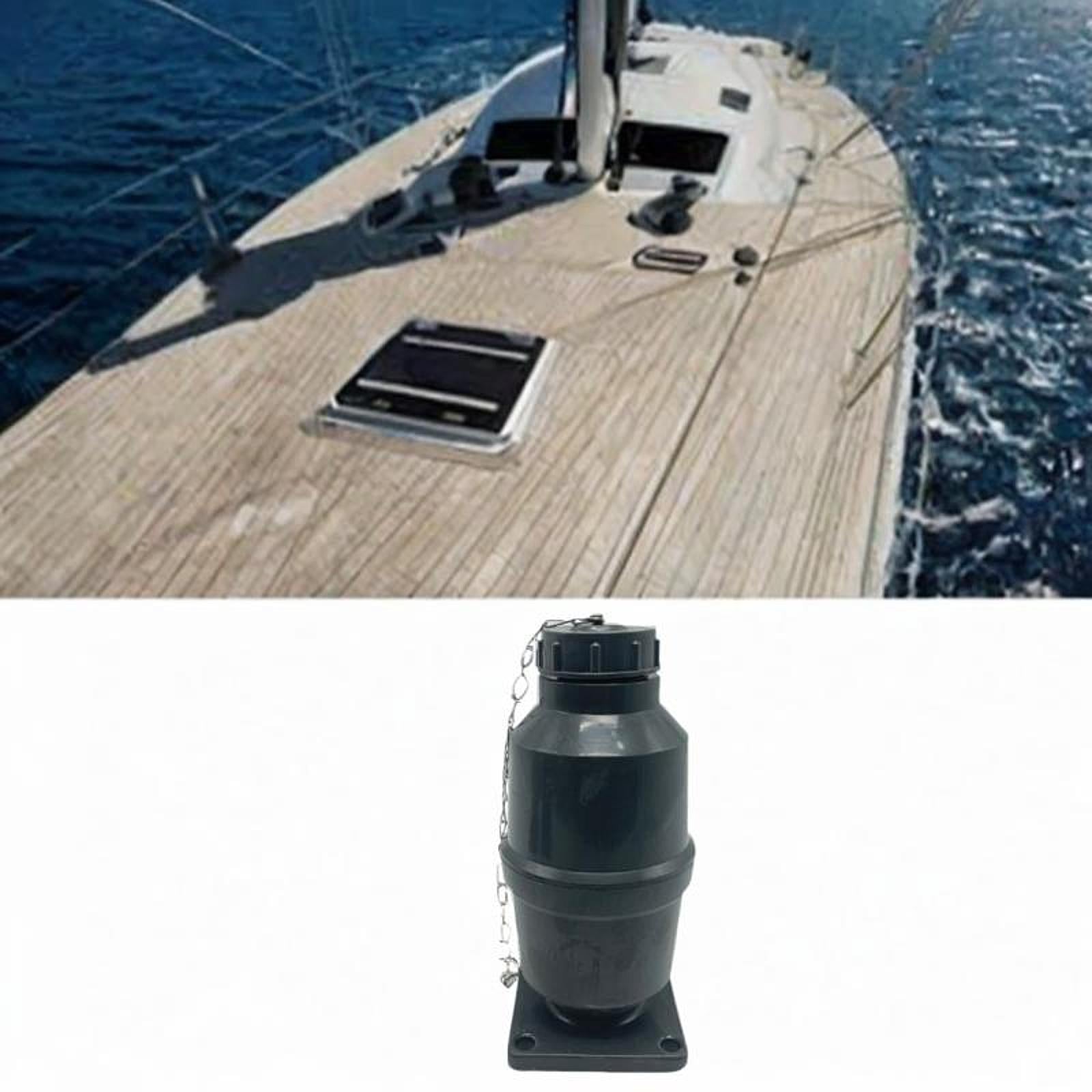 Marine Hatch Cover Drain Valve Sturdy Check Valve for Kayaks Yachts Plumbing 220mm 4 Holes