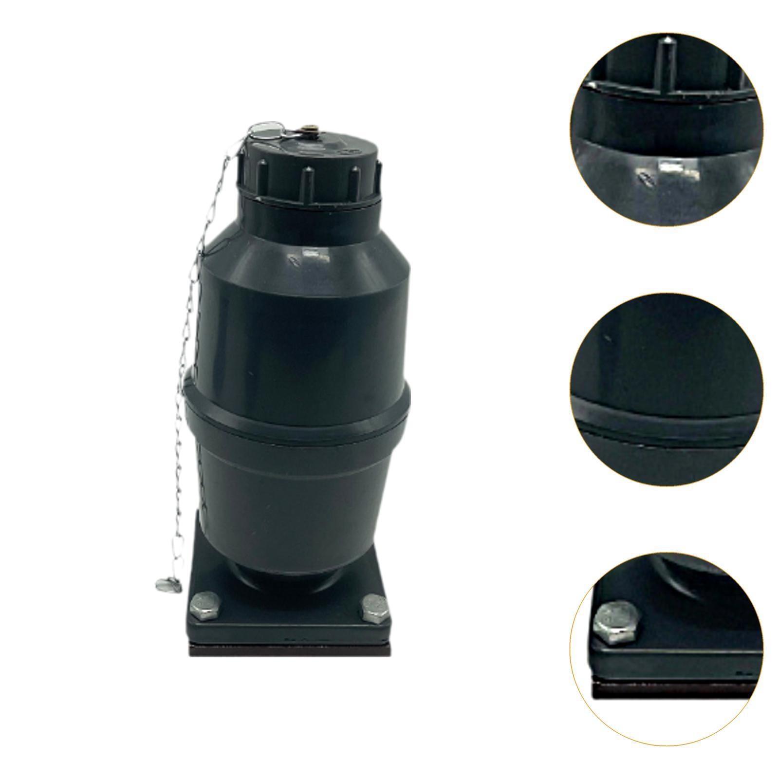 Marine Hatch Cover Drain Valve Sturdy Check Valve for Kayaks Yachts Plumbing 230mm 4 Holes with Plate