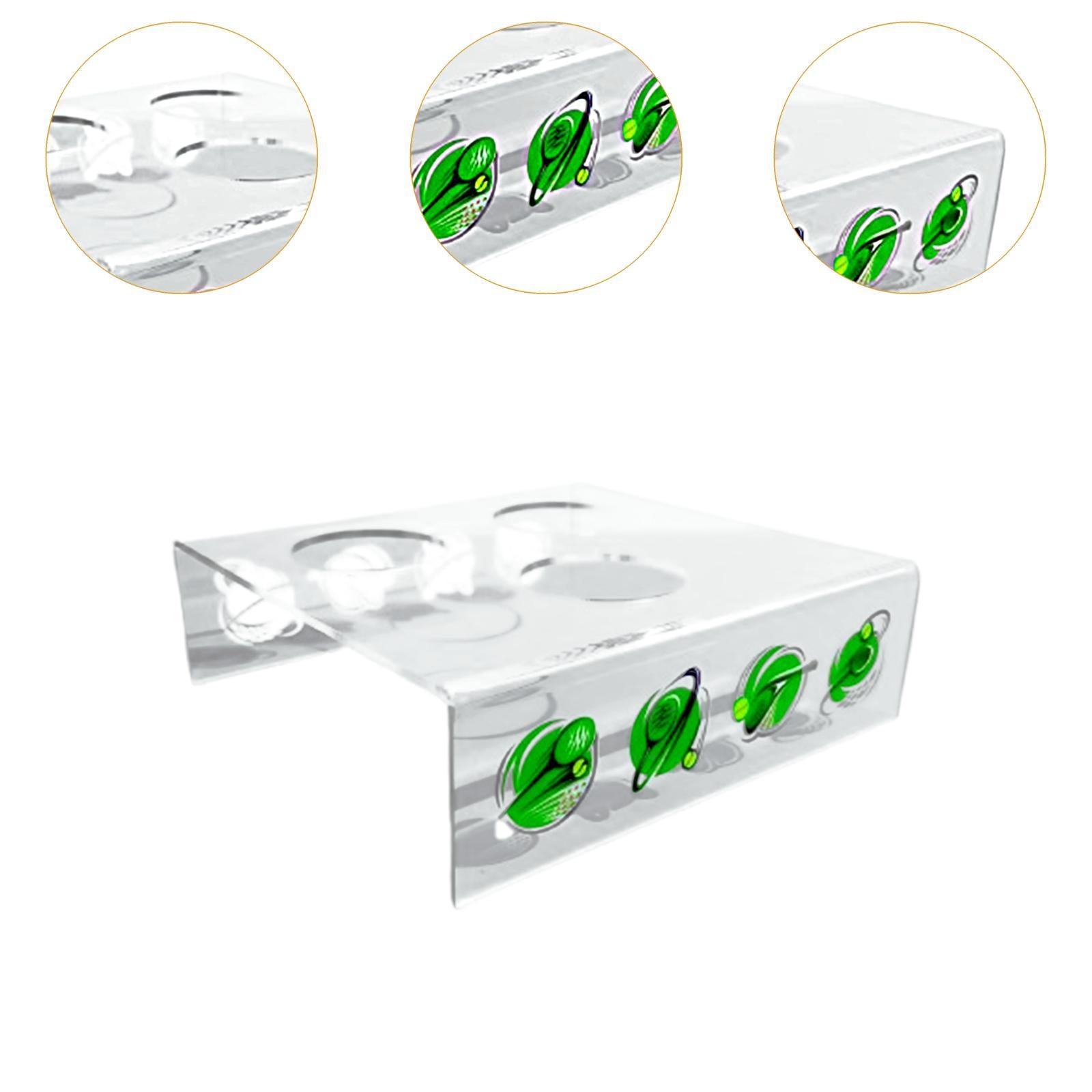 Tennis Ball Display Holder Small Ball Stand for Memorabilia Club Decorations 3 Hole