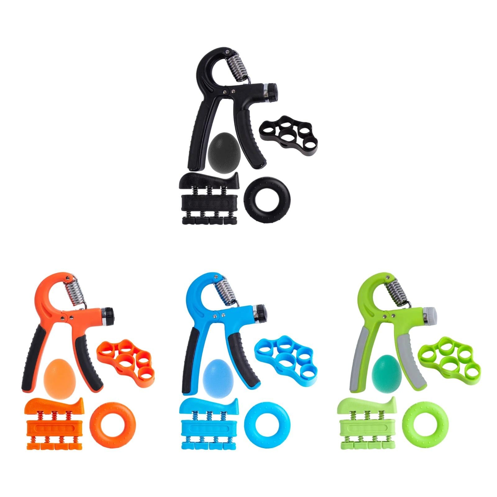 Grip Strength Trainers Hand Exerciser for Muscle Training Home Gym Musicians Black