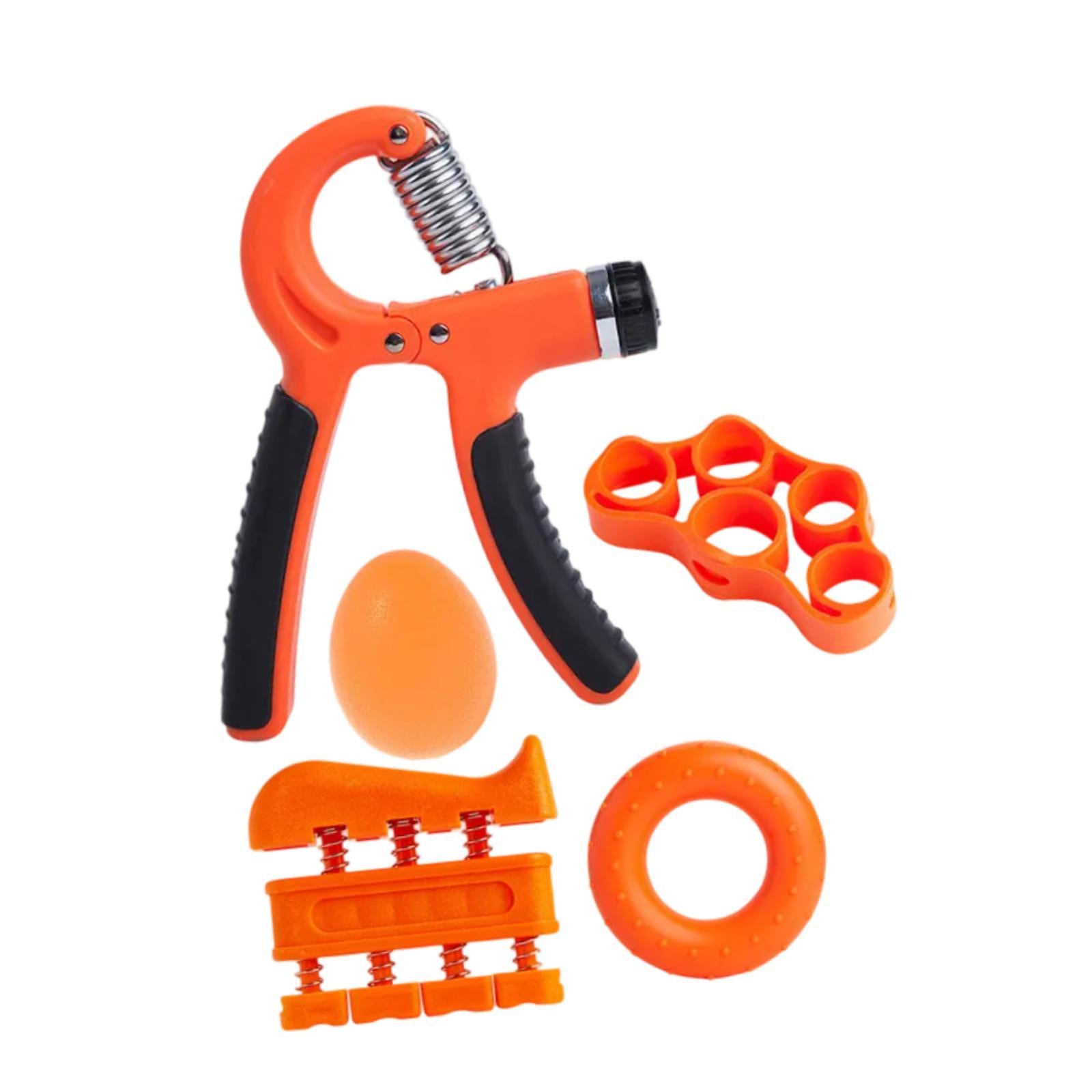 Grip Strength Trainers Hand Exerciser for Muscle Training Home Gym Musicians Orange