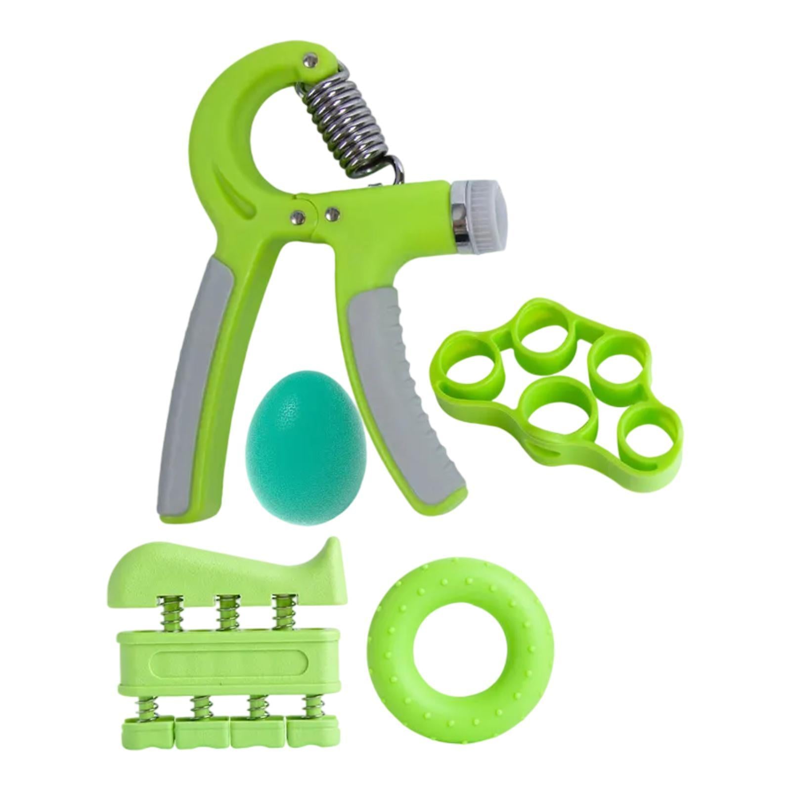 Grip Strength Trainers Hand Exerciser for Muscle Training Home Gym Musicians Green