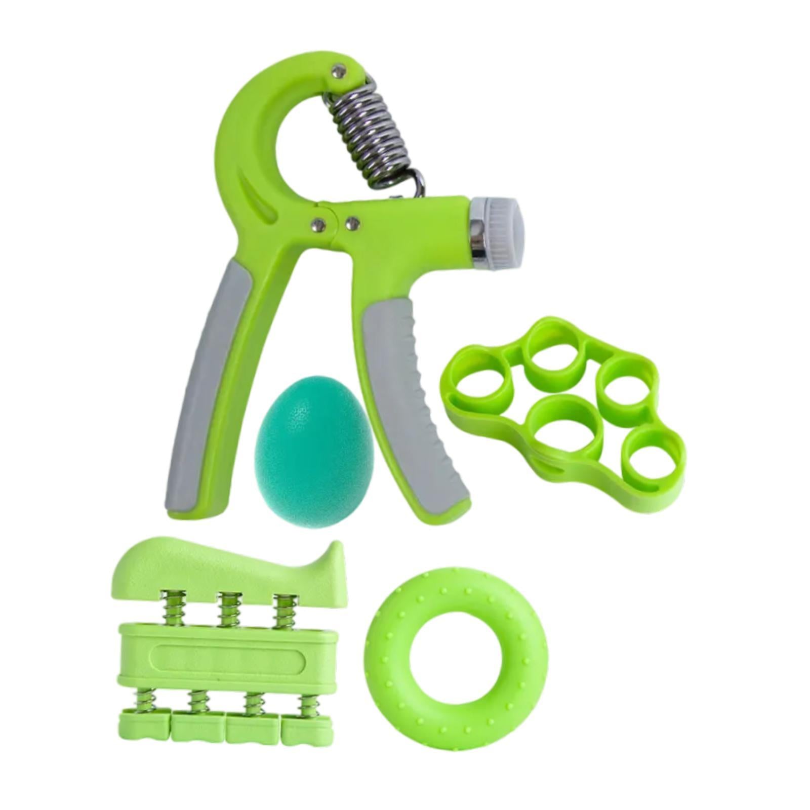 Grip Strength Trainers Hand Exerciser for Muscle Training Home Gym Musicians Green
