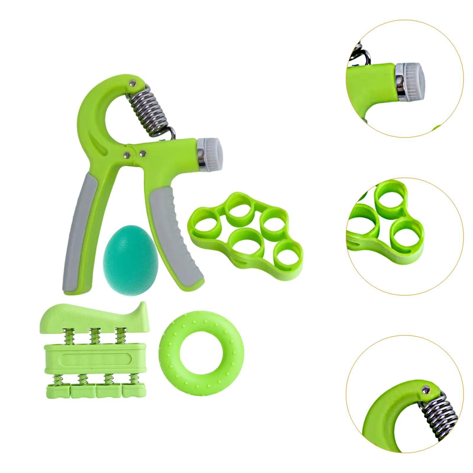 Grip Strength Trainers Hand Exerciser for Muscle Training Home Gym Musicians Green