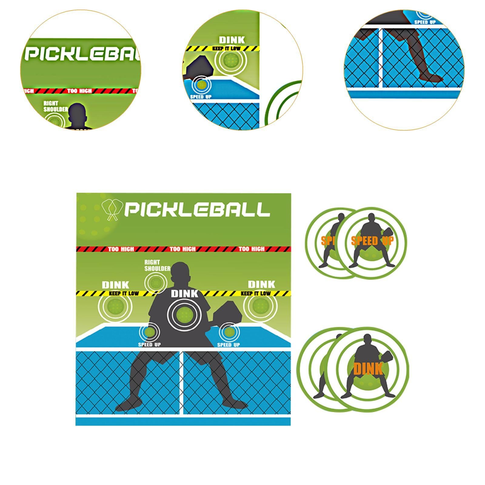 Pickleball Dink Pad for Beginners Pickleball Practice Rebounder for Yard Gym
