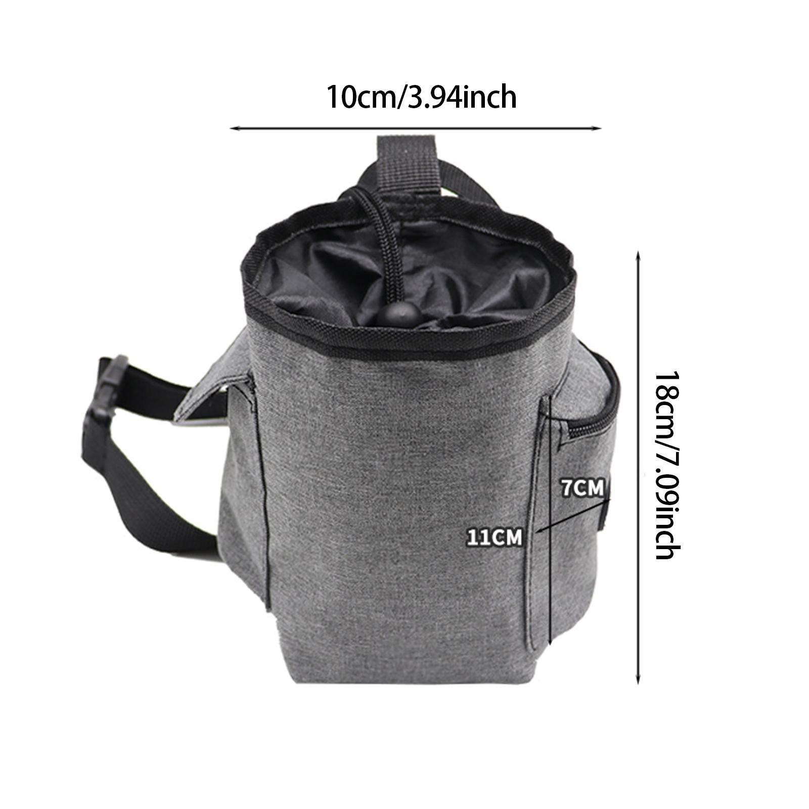 Climbing Chalk Bag Easy Carrying Storage Bag for Workout Climbing Gymnastics Grey