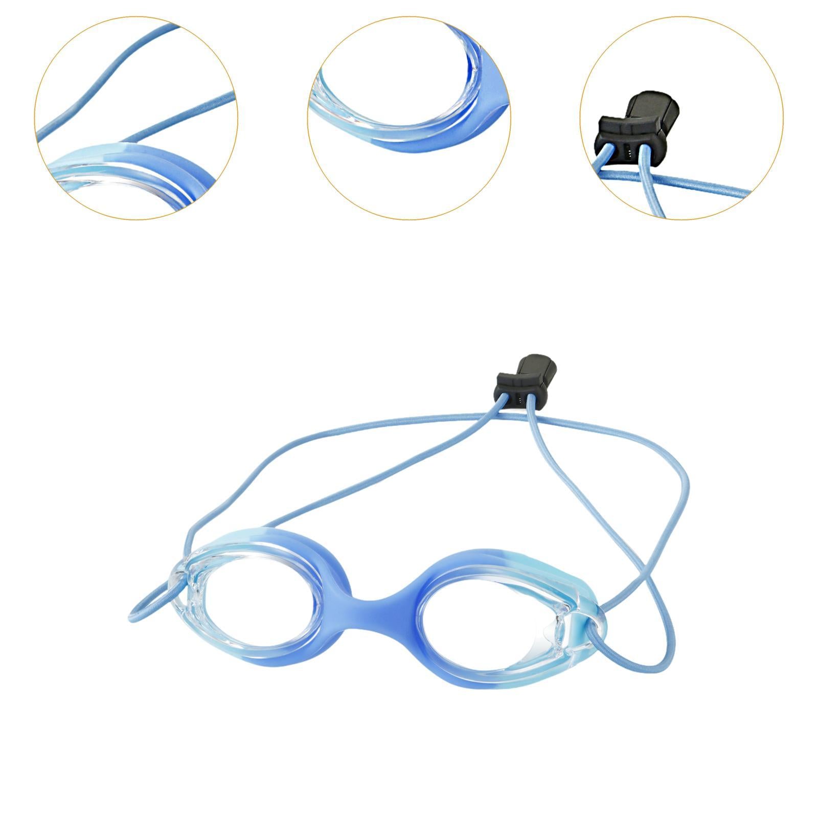 Kids Swim Goggles Cute Child Swim Glasses for Summer Learning Swimming Party Light Blue