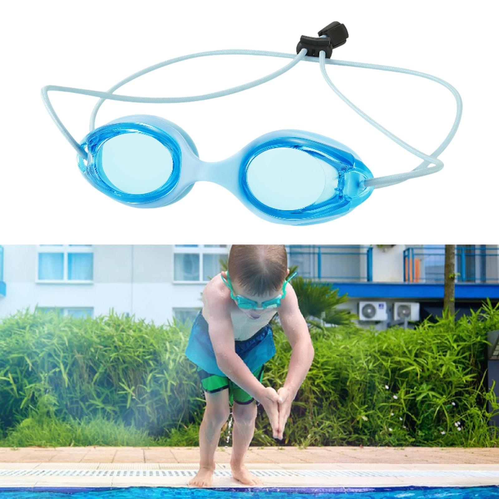 Kids Swim Goggles Cute Child Swim Glasses for Summer Learning Swimming Party Blue