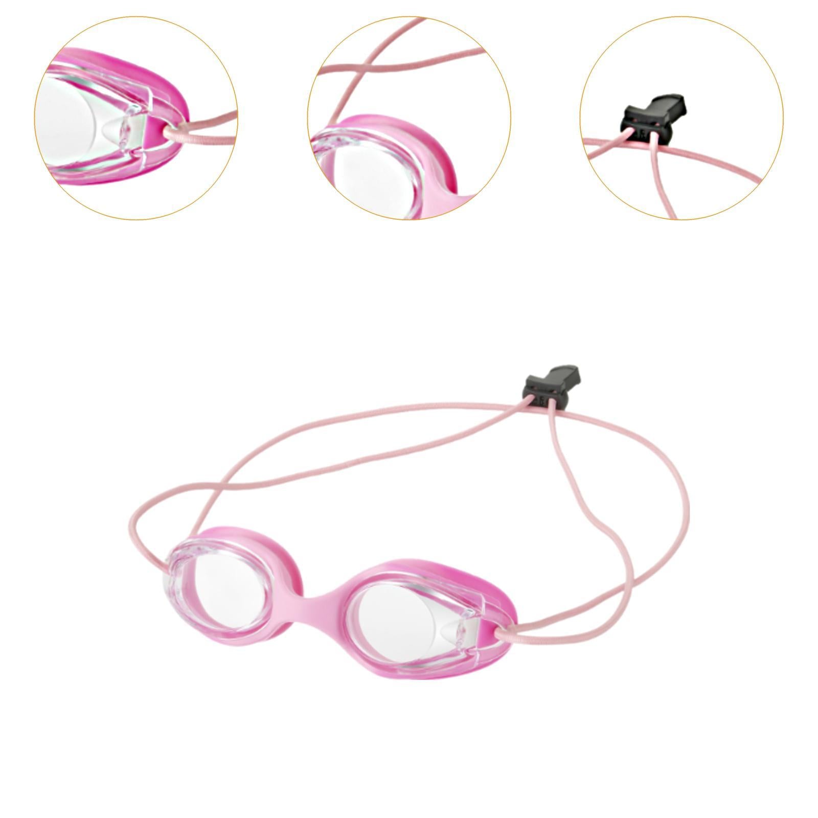Kids Swim Goggles Cute Child Swim Glasses for Summer Learning Swimming Party Rose Red