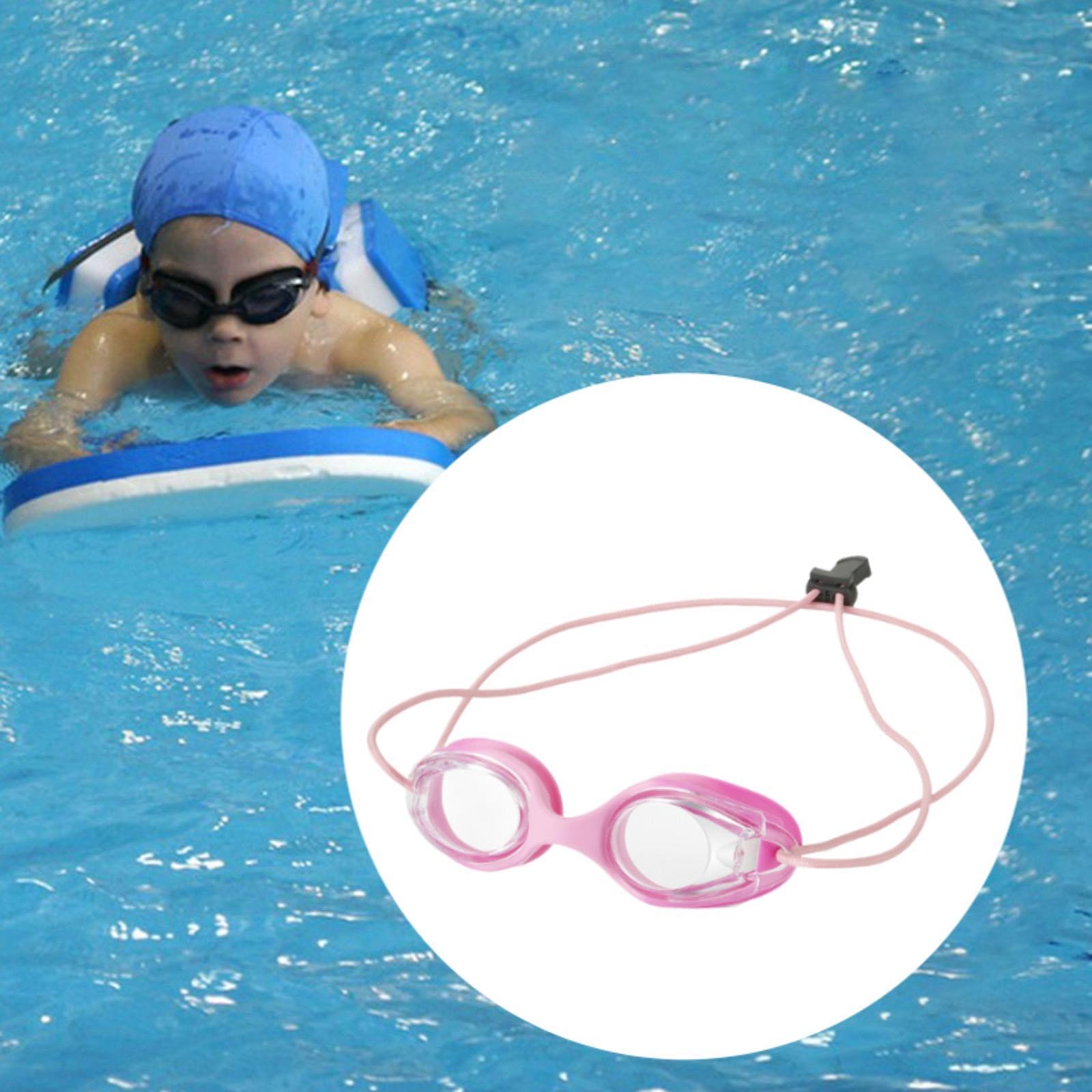 Kids Swim Goggles Cute Child Swim Glasses for Summer Learning Swimming Party Rose Red