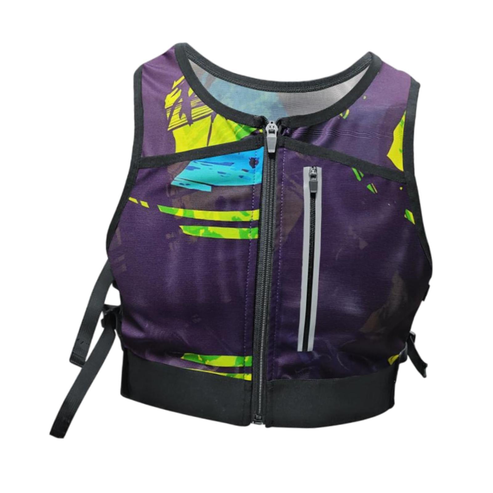 Running Vest Reflective Vest Men Women for Hiking Motorcycling Night Walking Deep Purple