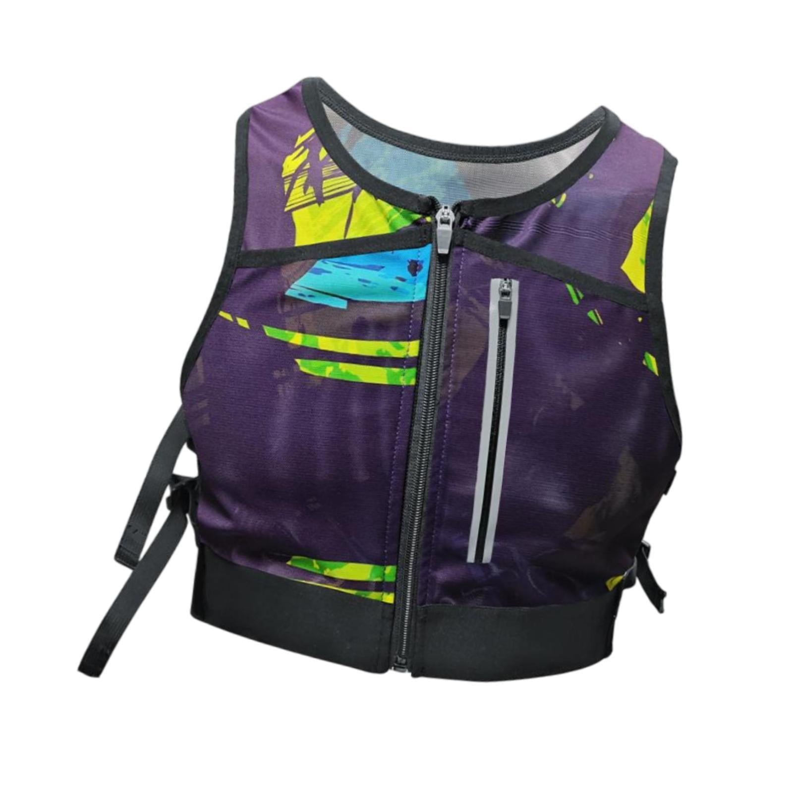 Running Vest Reflective Vest Men Women for Hiking Motorcycling Night Walking Deep Purple