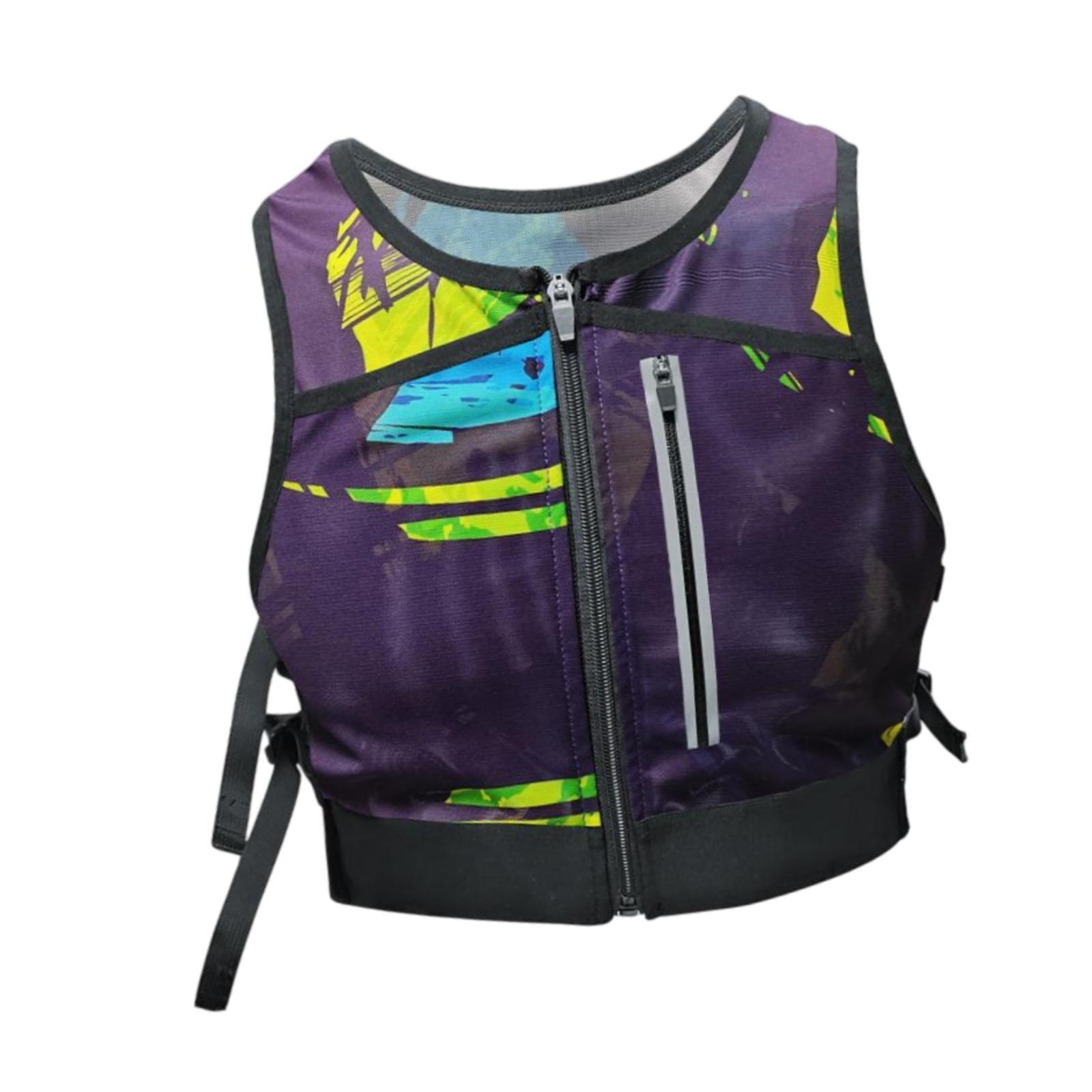 Running Vest Reflective Vest Men Women for Hiking Motorcycling Night Walking Deep Purple
