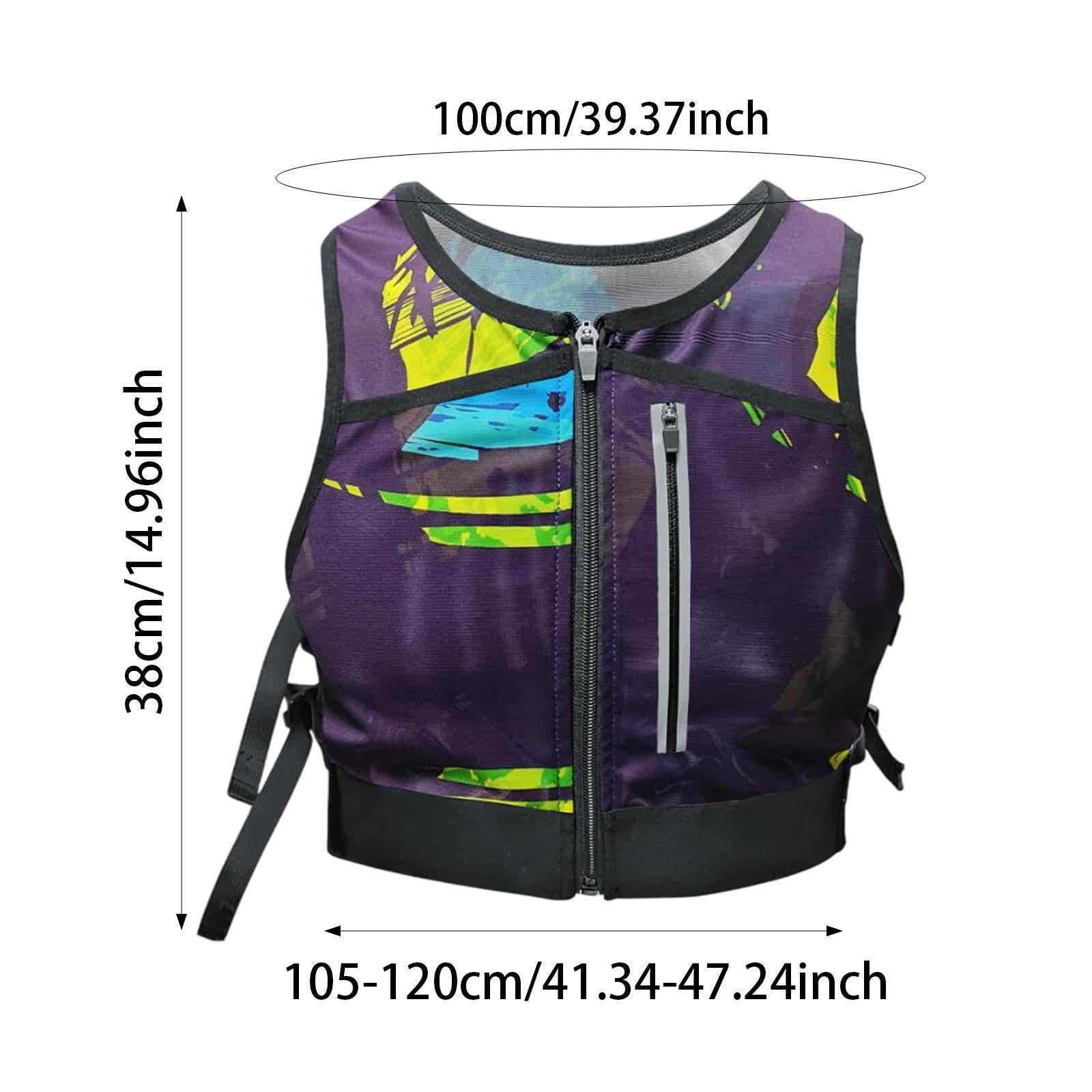 Running Vest Reflective Vest Men Women for Hiking Motorcycling Night Walking Deep Purple