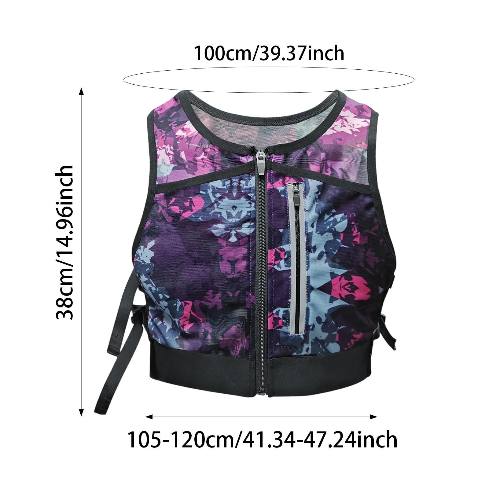 Running Vest Reflective Vest Men Women for Hiking Motorcycling Night Walking Purple Pink