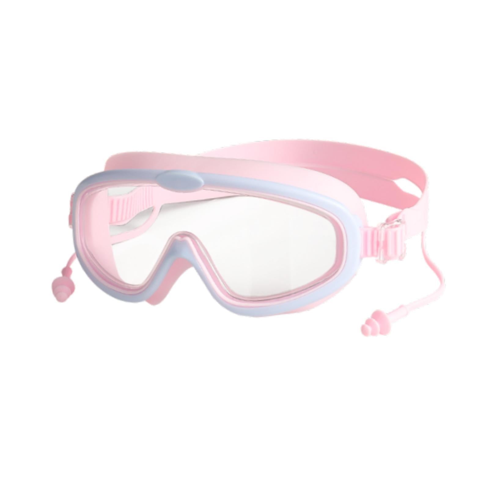 Kids Swim Goggles Party for Boys Girls Comfortable Anti Fog Swimming Glasses Pink and Purple