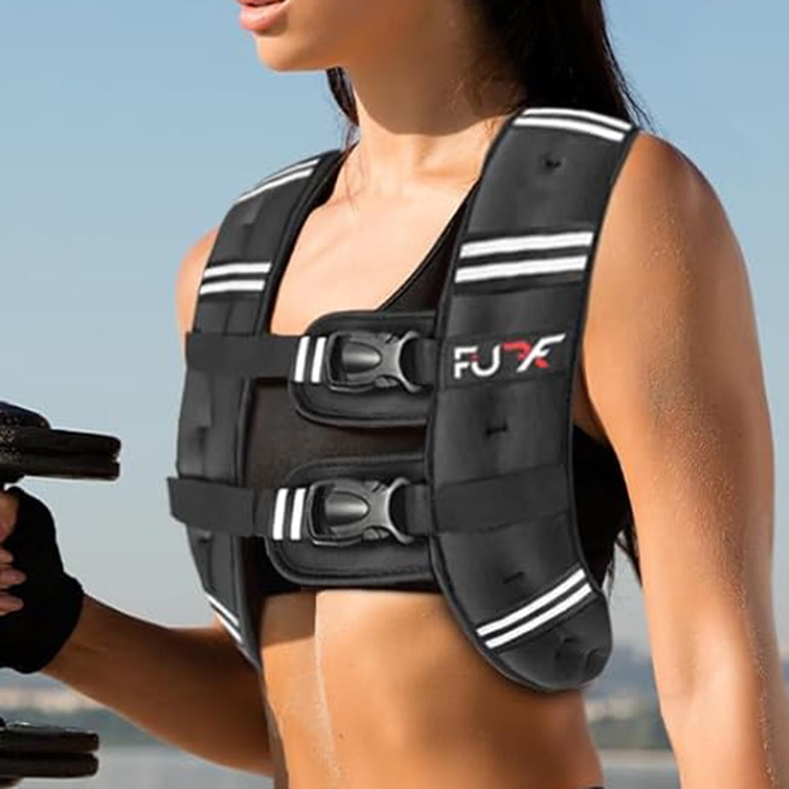 Weighted Vest Iron Sand Fitness Weighted Jacket for Running Calisthenics Gym Black 8LB