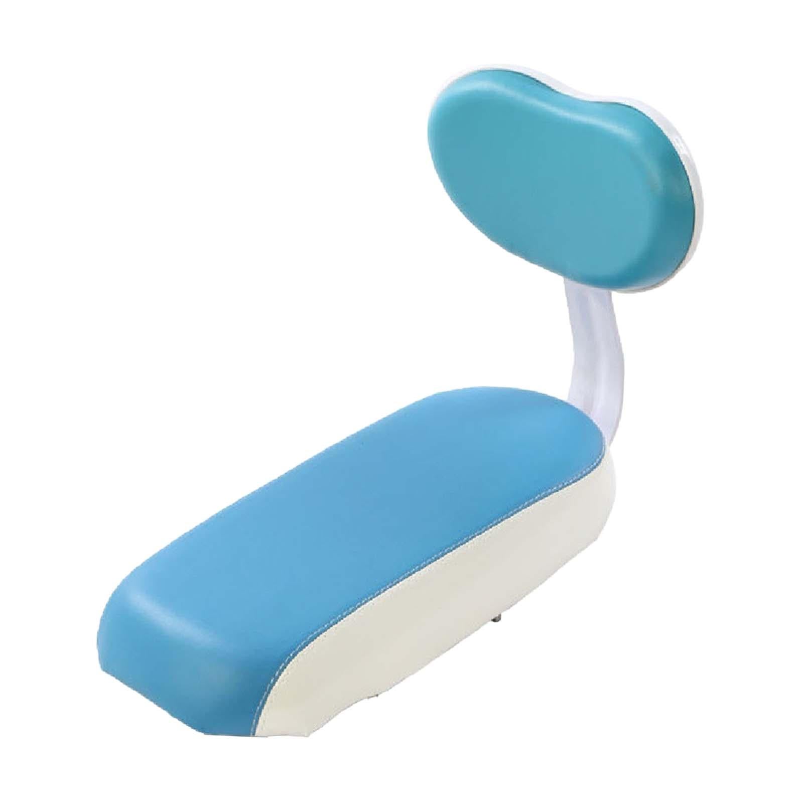 Bicycle Rear Seat Cushion with Backrest Kids Bike Seat for Road Bikes Riding Blue