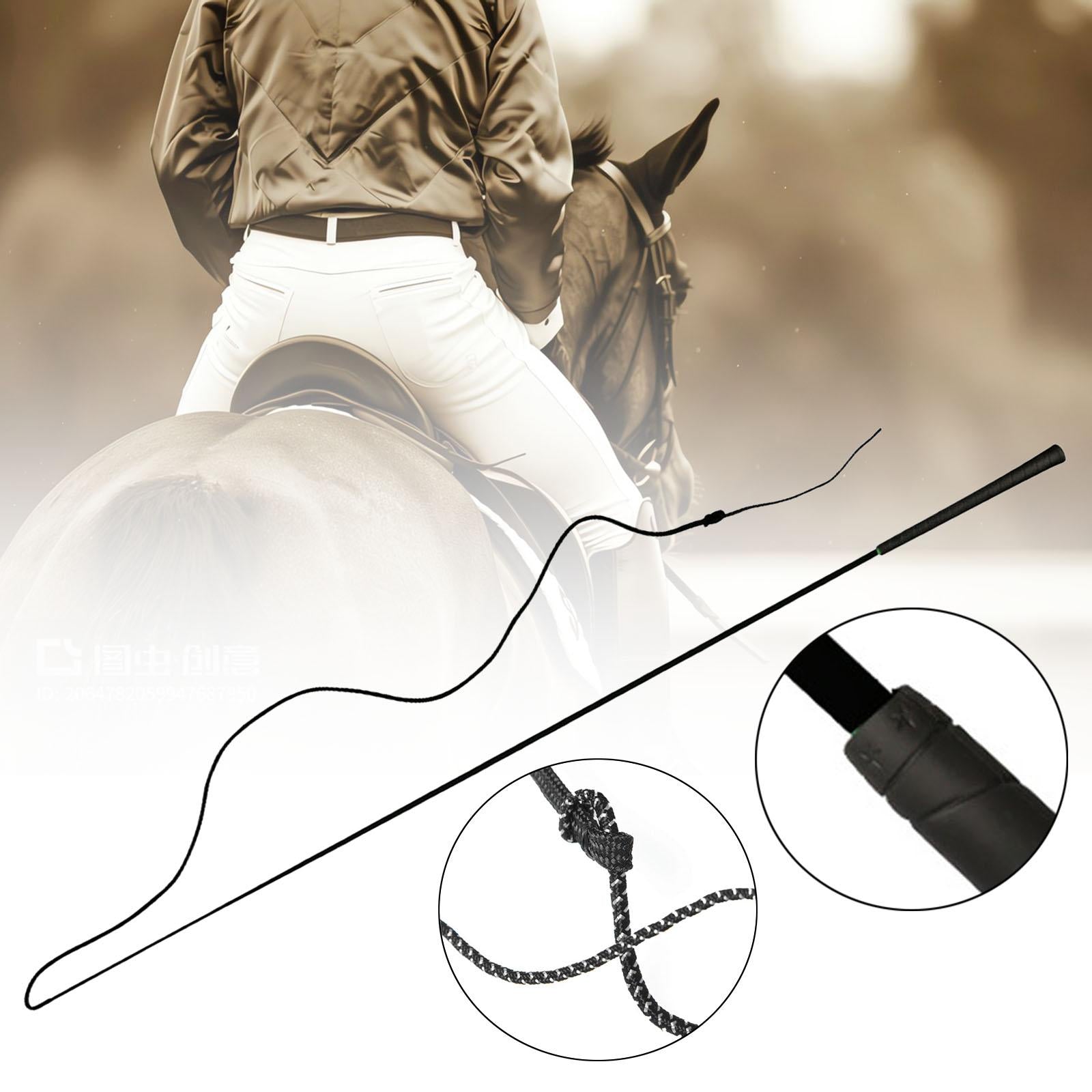Horse Riding Whip Stick 387cm Horsewhip for Horses Outdoor Equestrian Sports