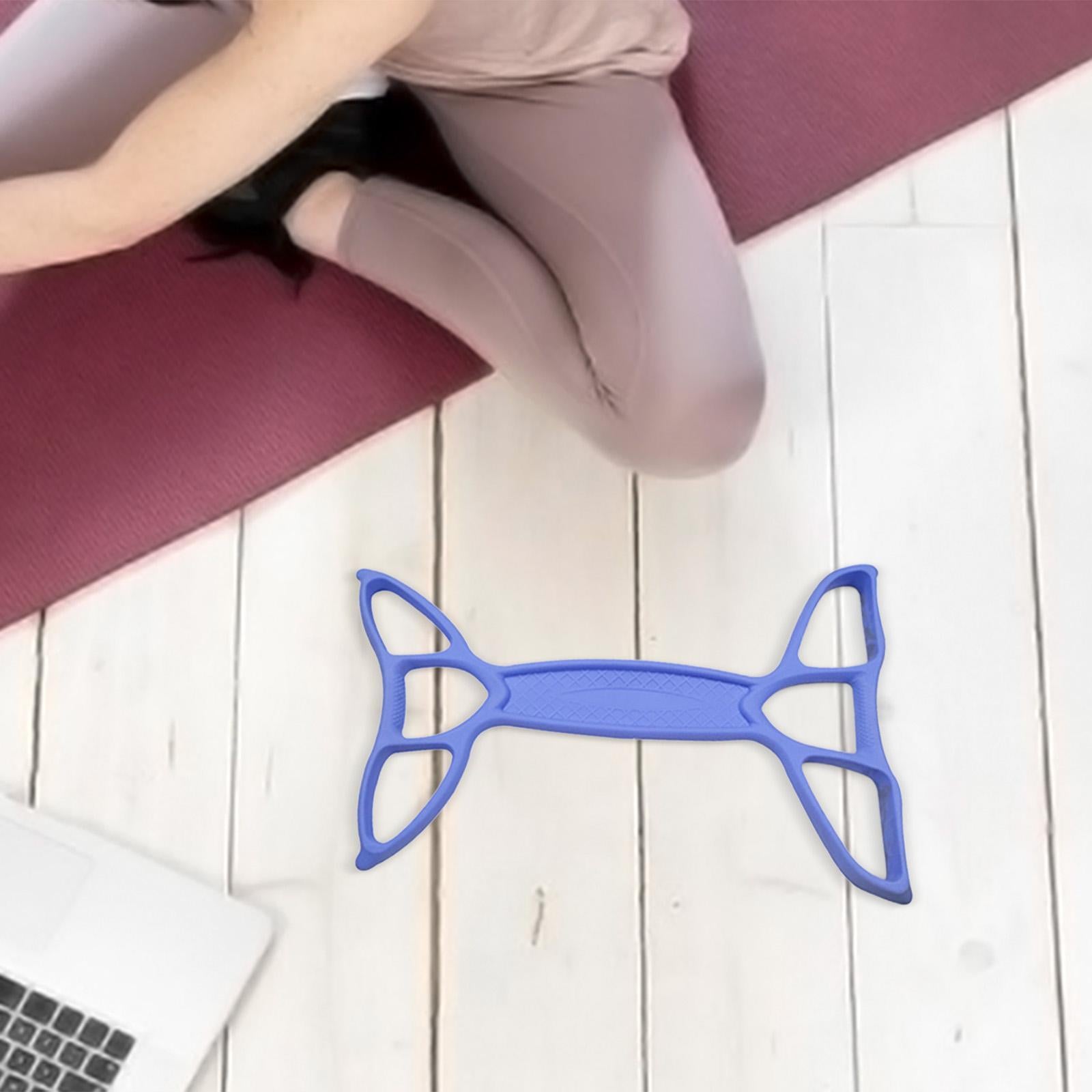 Foot Pedal Puller Lightweight Fitness Resistance Band for Household Yoga Gym Blue