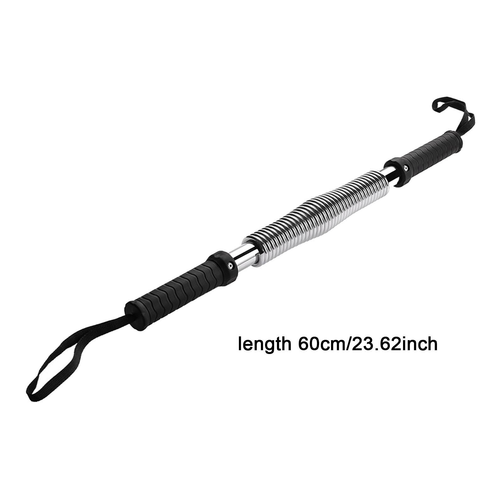 Power Twister Bar Chest Expander Trainer Spring Exerciser Fitness Heavy Duty