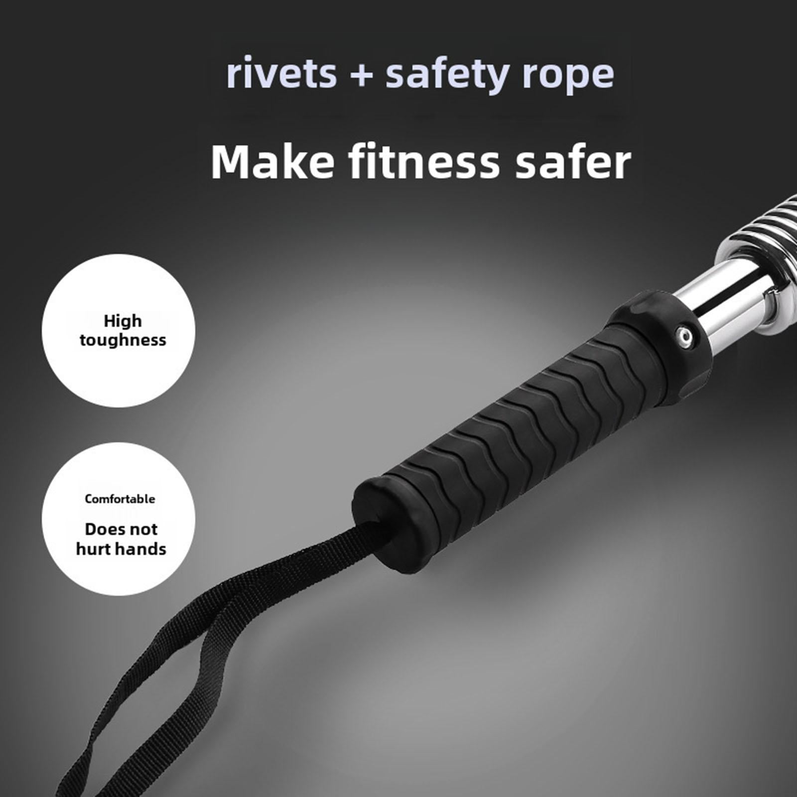 Power Twister Bar Chest Expander Trainer Spring Exerciser Fitness Heavy Duty