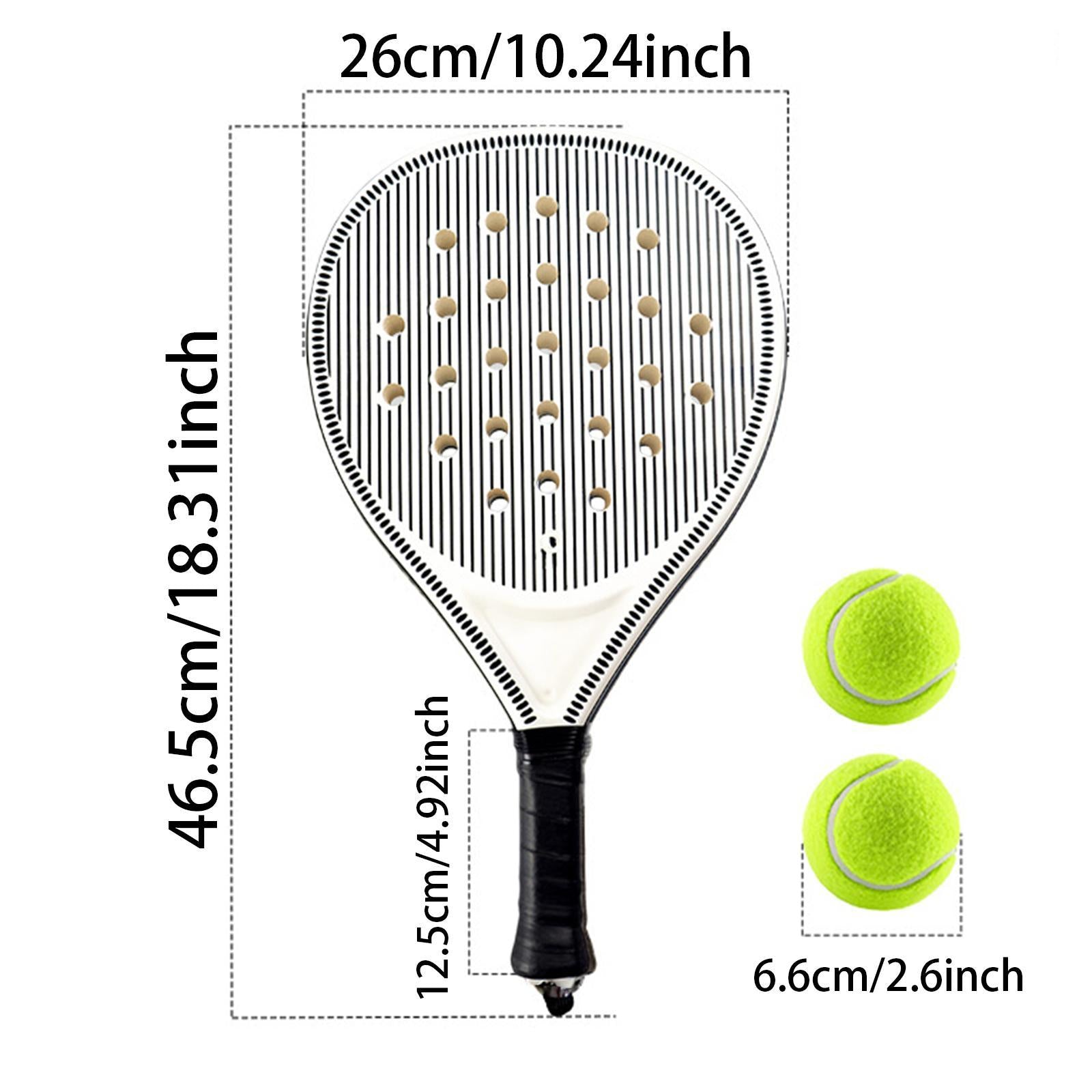 Outdoor Paddle Tennis Racquet Beach Tennis Padel Racket for Beginners Adults 1 Racket Only