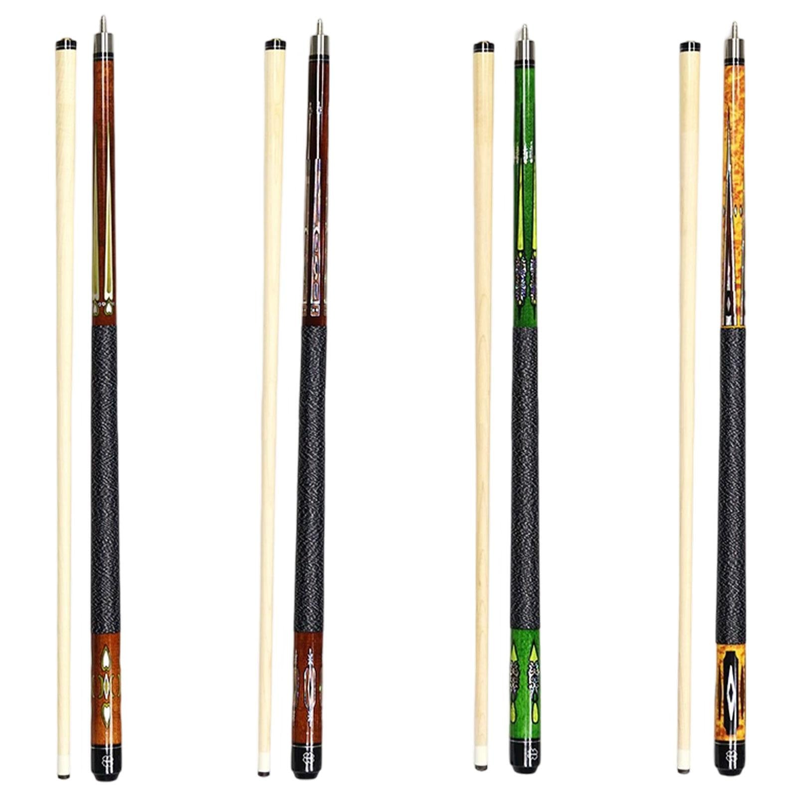 1/2 Split Billiard Cue Stylish Portable Starters 13mm Tip for Game Bar House Brown