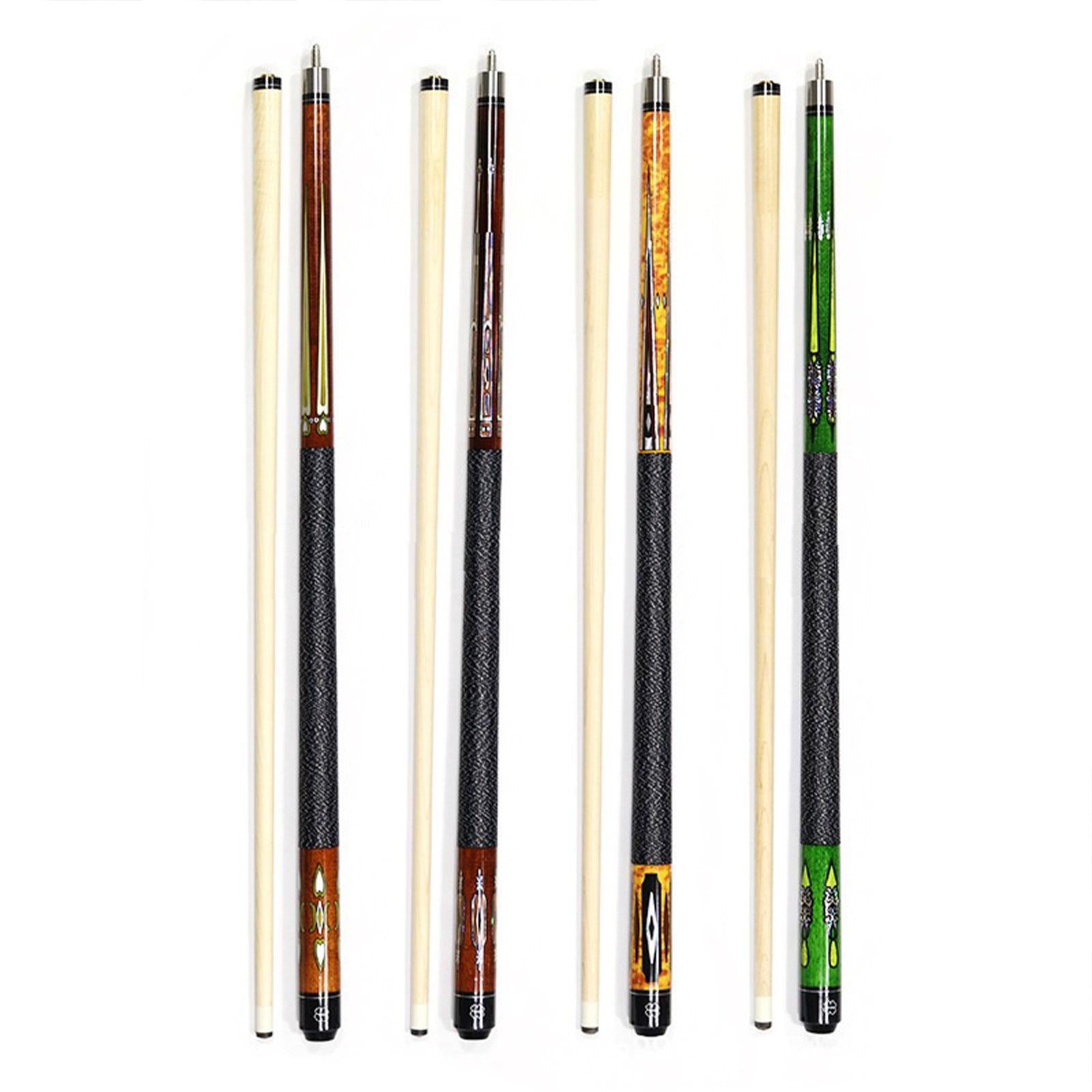 1/2 Split Billiard Cue Stylish Portable Starters 13mm Tip for Game Bar House Brown