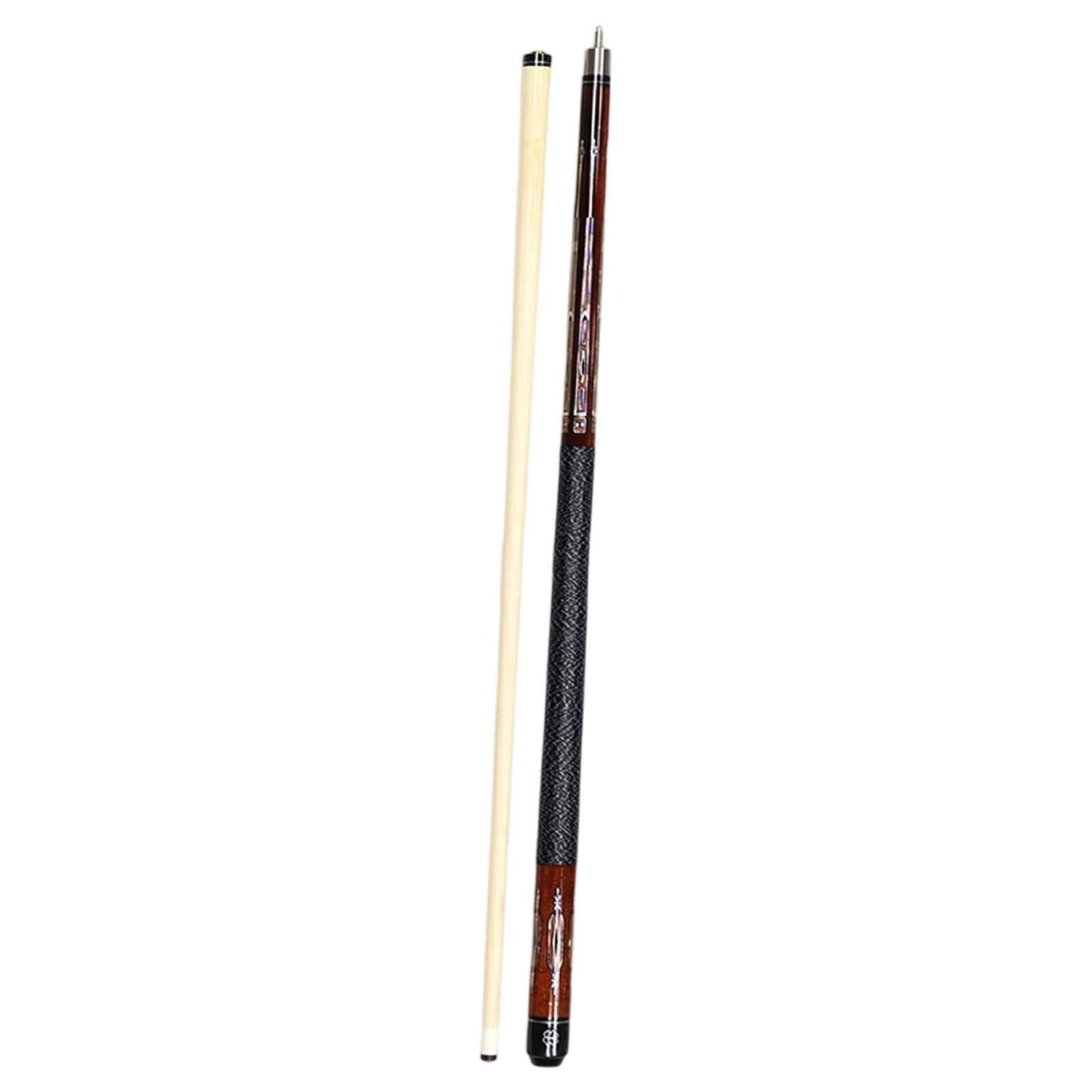 1/2 Split Billiard Cue Stylish Portable Starters 13mm Tip for Game Bar House Dark Brown