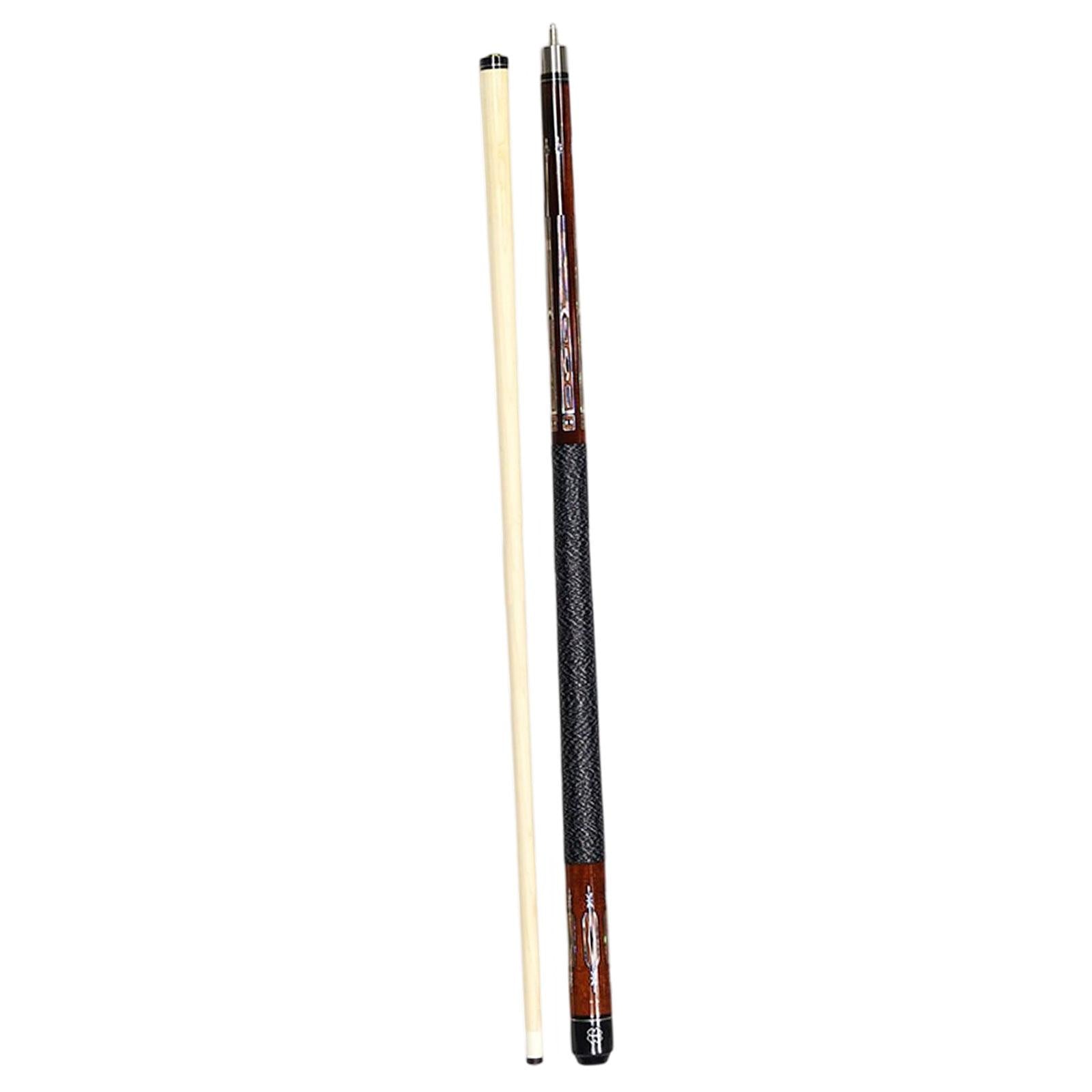 1/2 Split Billiard Cue Stylish Portable Starters 13mm Tip for Game Bar House Dark Brown