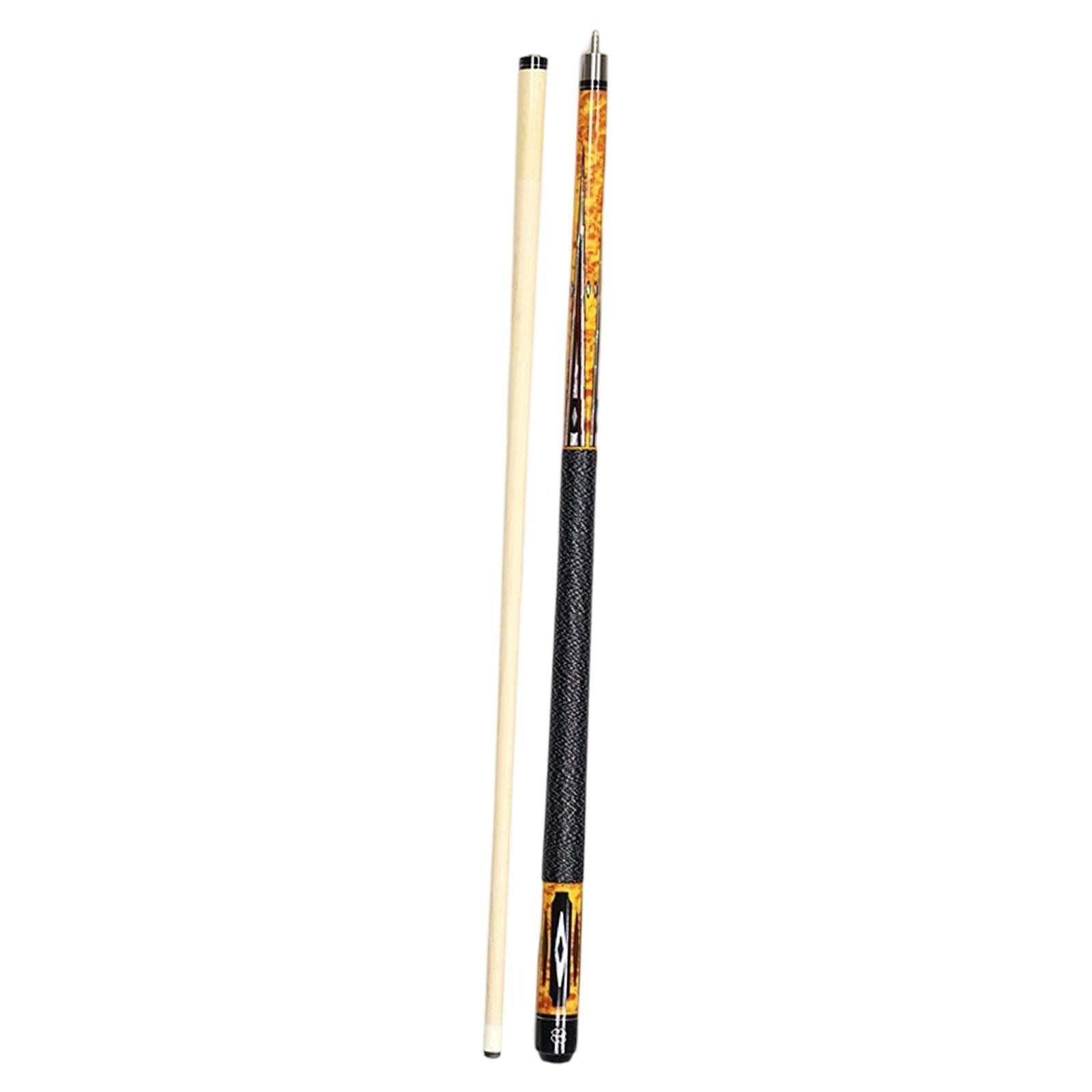 1/2 Split Billiard Cue Stylish Portable Starters 13mm Tip for Game Bar House Yellow