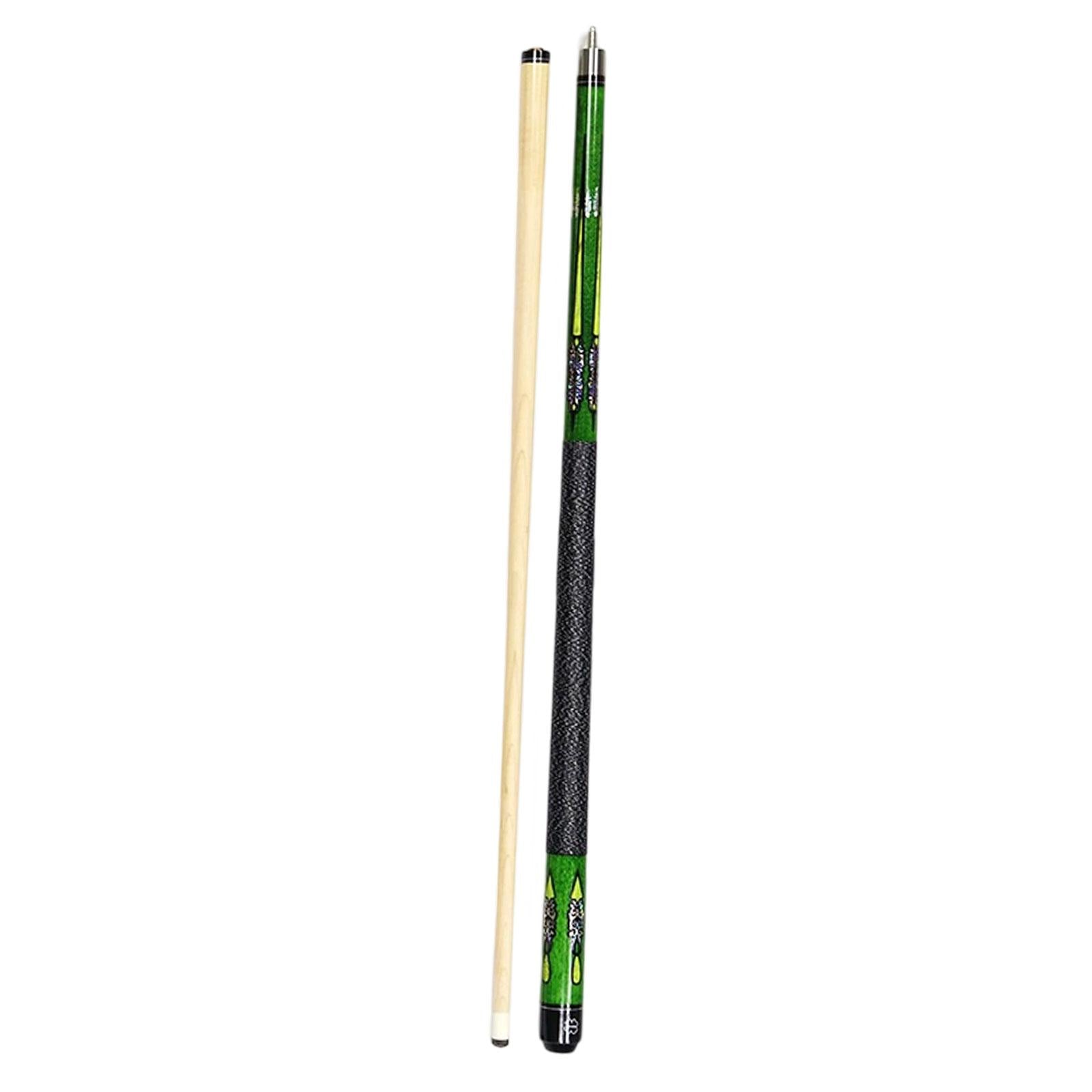 1/2 Split Billiard Cue Stylish Portable Starters 13mm Tip for Game Bar House Green
