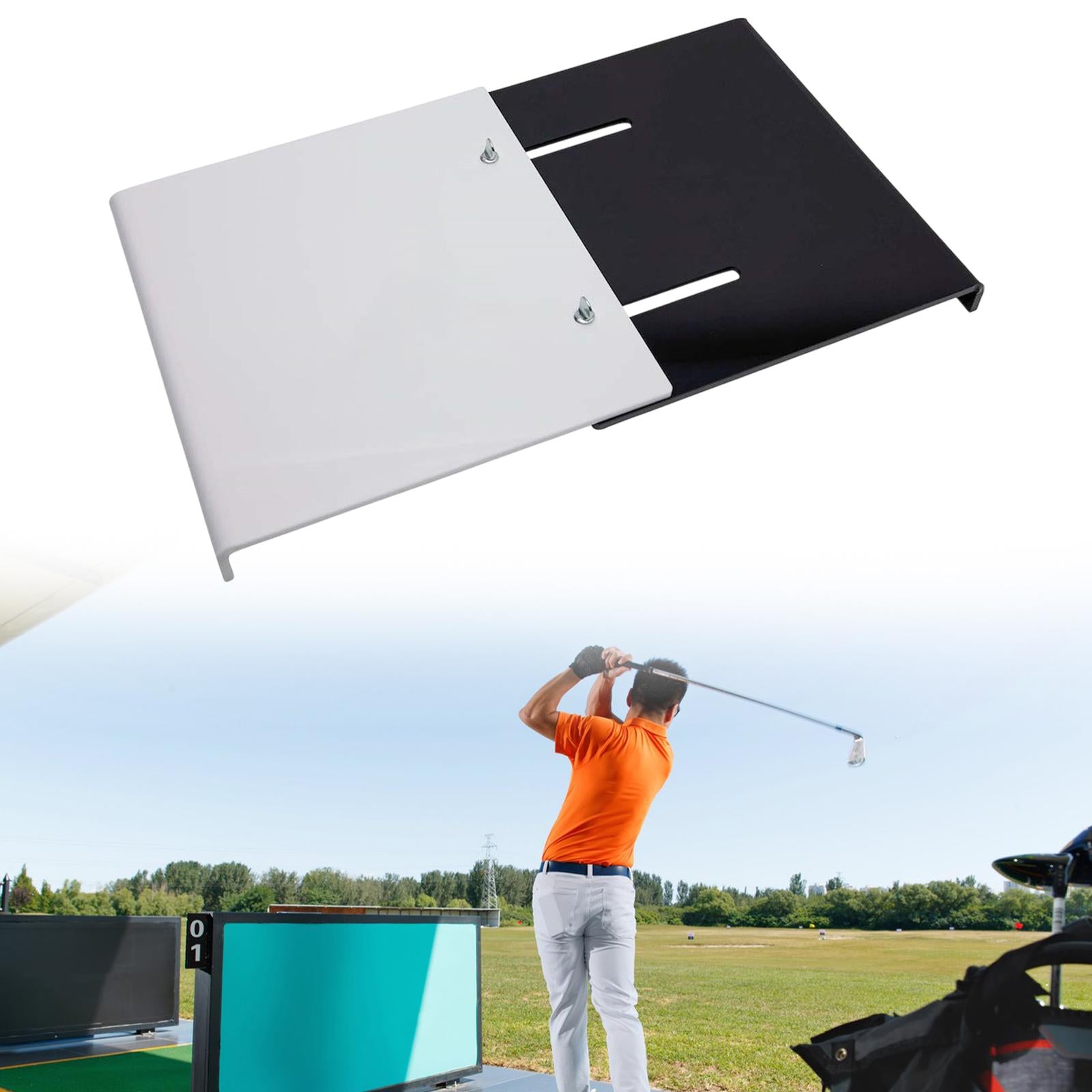 Golf Swing Trainer Golf Accessory Adjustable Steel Board Swing Practice Tool